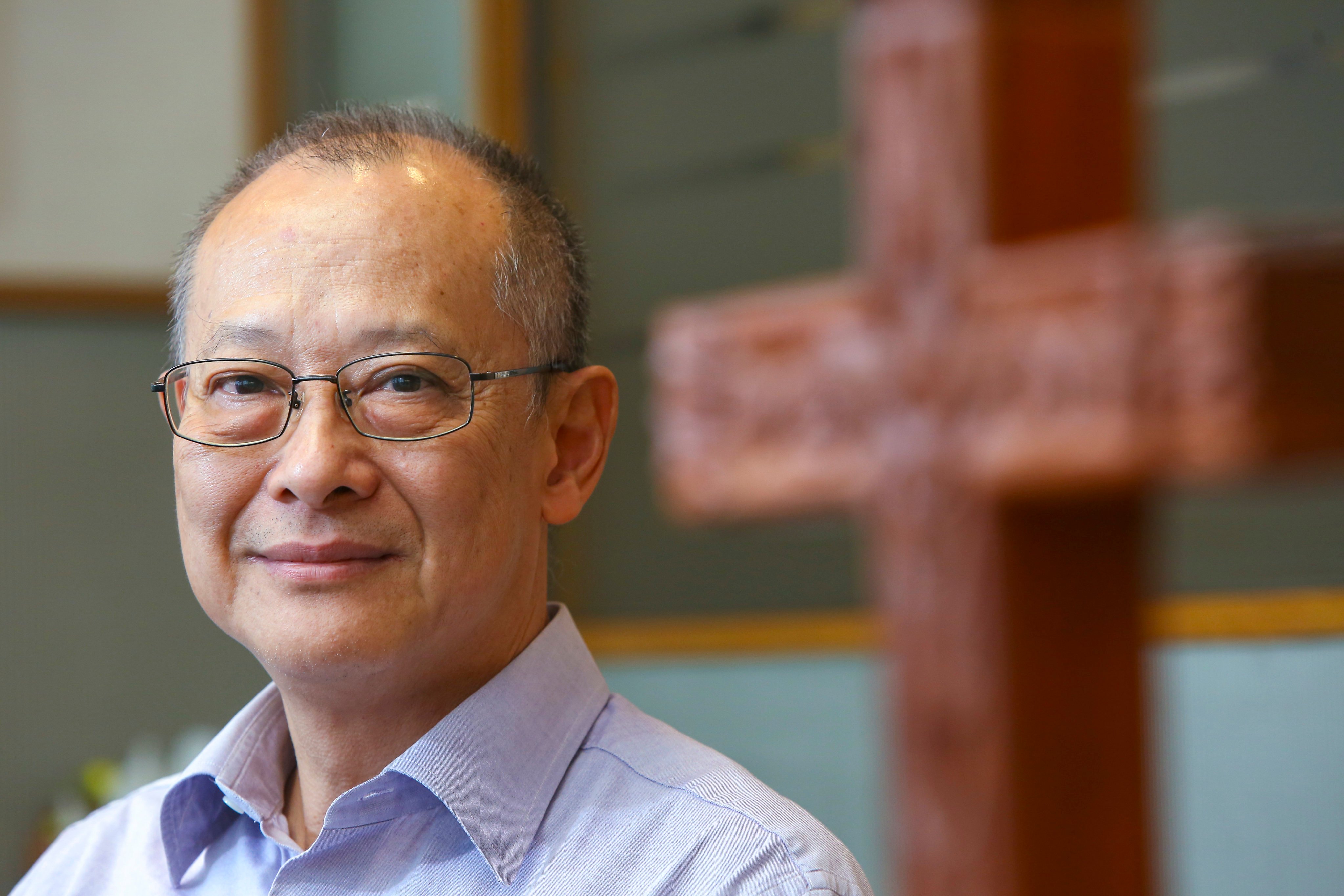 Reverend Yuen Tin-yau in 2015. He joined the Methodist Church in 1978 and served as its president from 2012 to 2015, before retiring in 2016. Photo: Edmond So