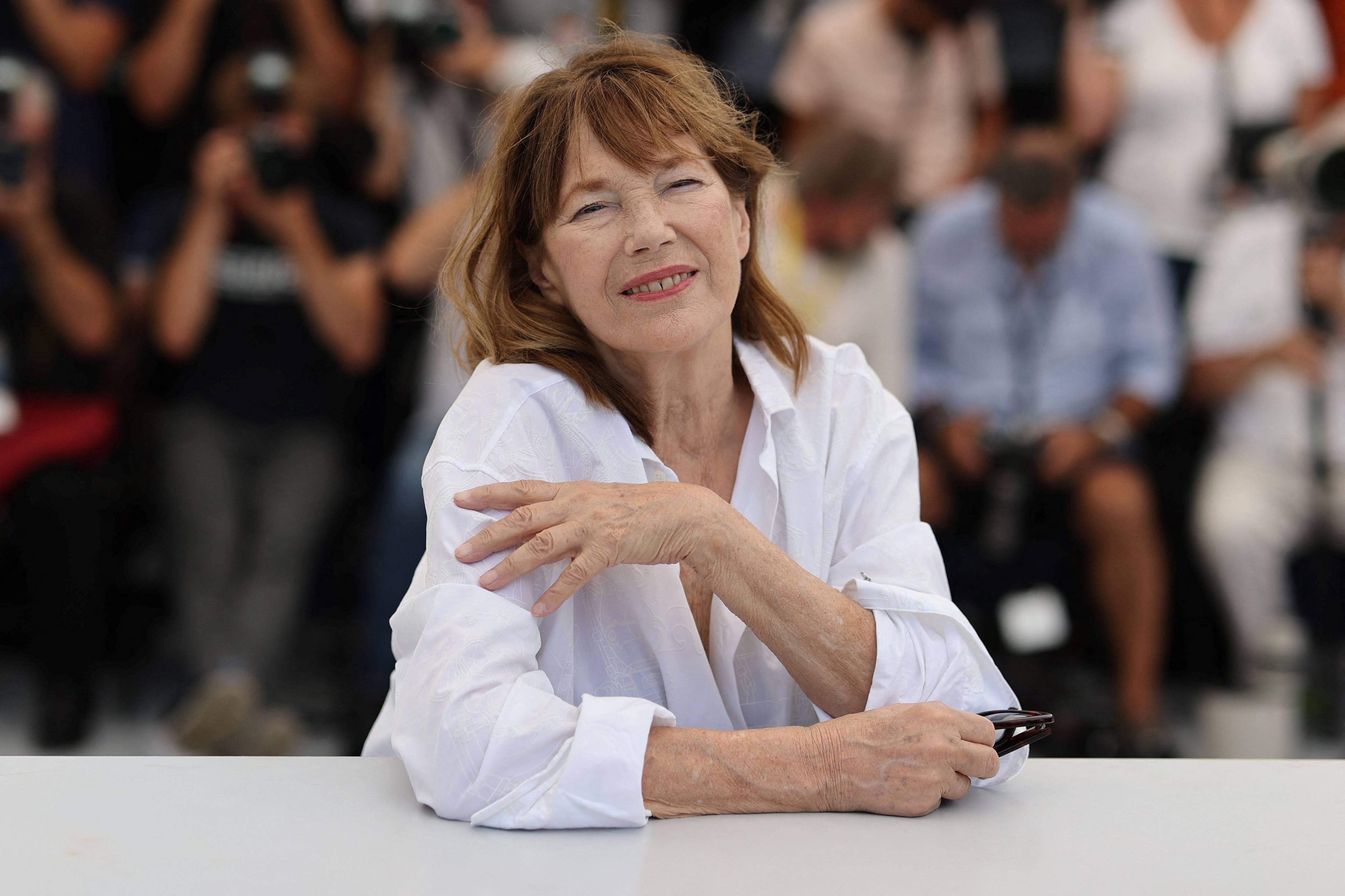 British-born singer and actress Jane Birkin poses at the 74th edition of the Cannes Film Festival in Cannes, France, in July 2021. Photo: AFP