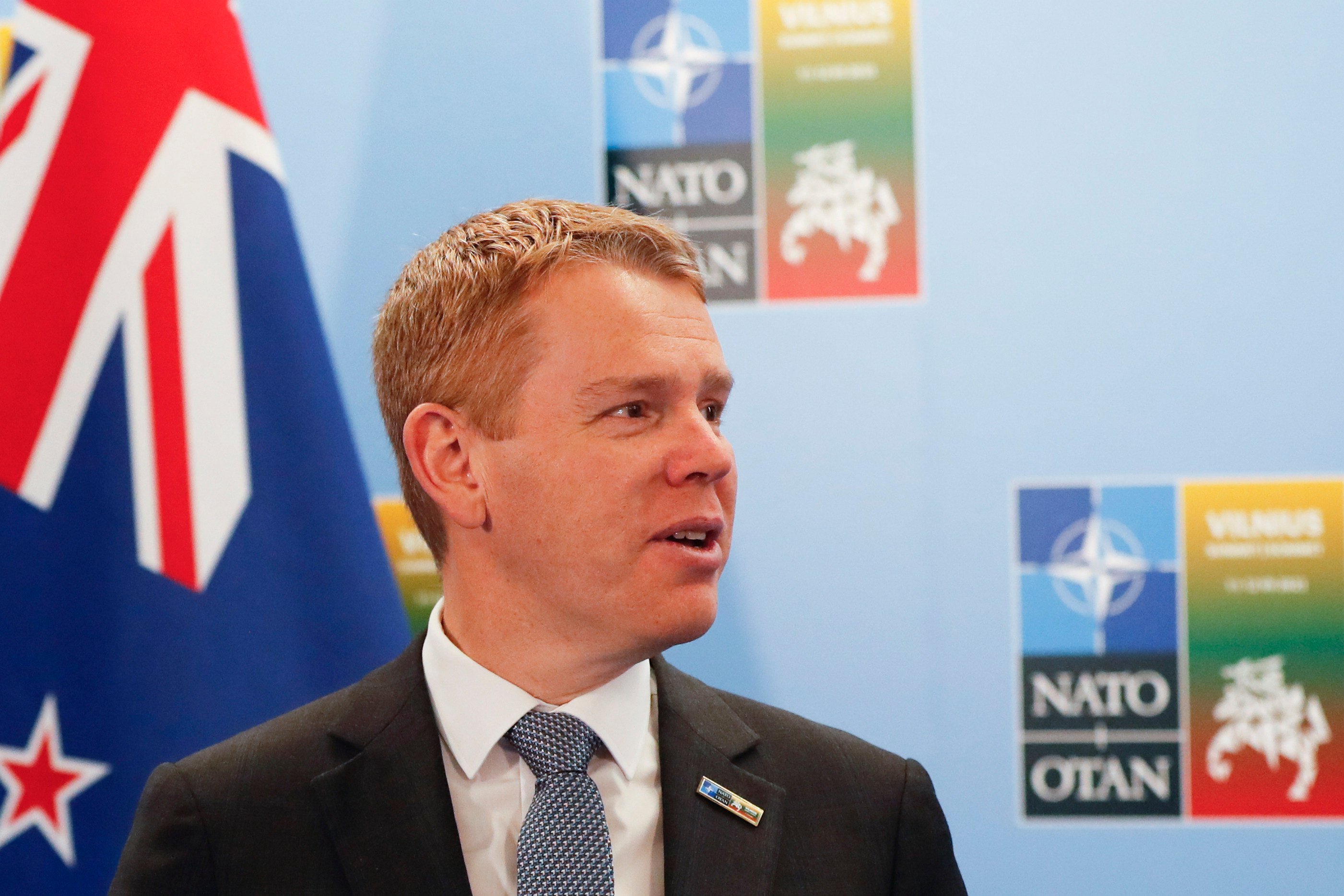 New Zealand Prime Minister Chris Hipkins said that the Pacific region less secure due to China’s assertiveness. Photo: AP