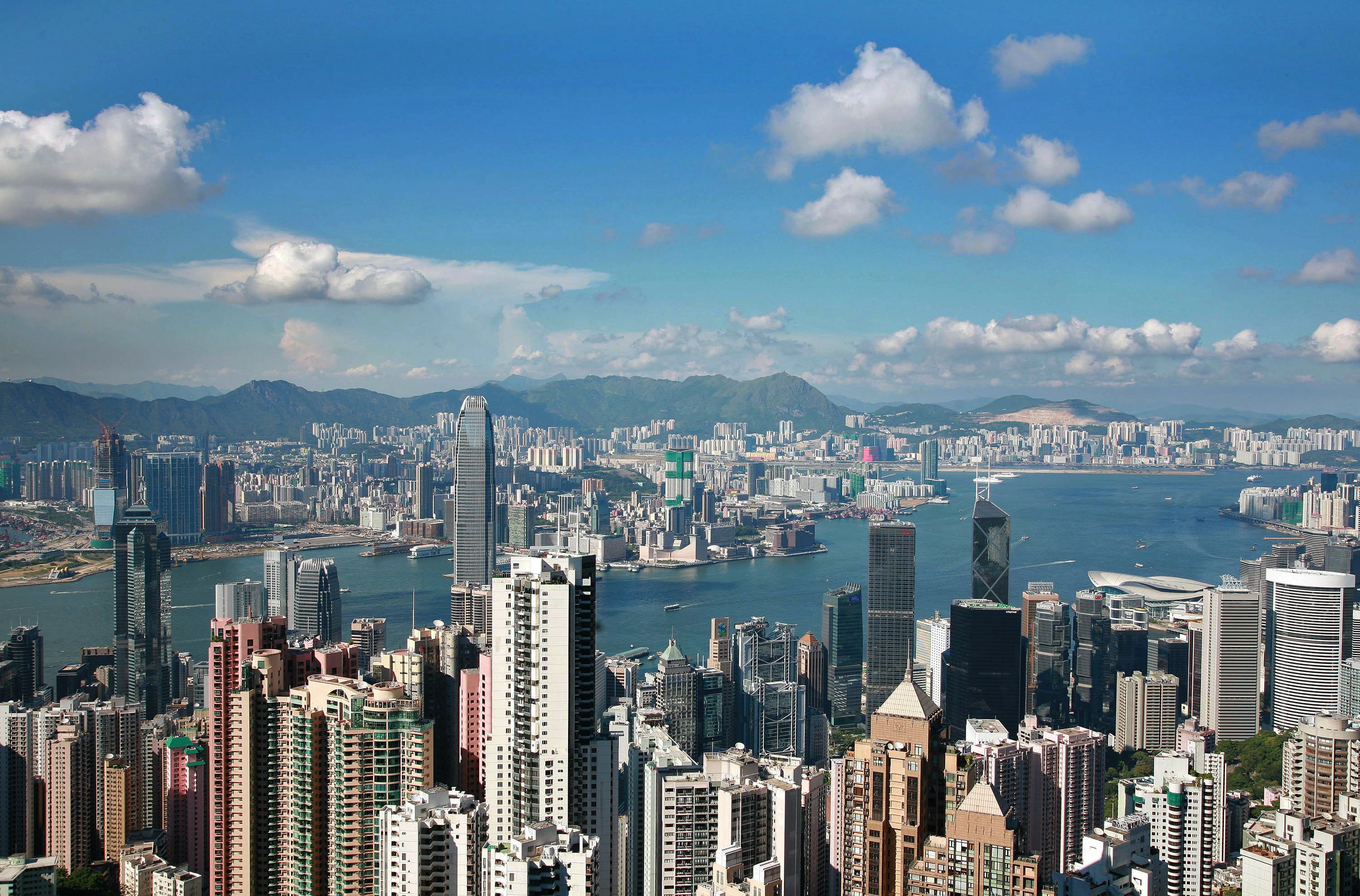 A view of Hong Kong’s skyline from The Peak on 3 August 2007. Photo: AFP.