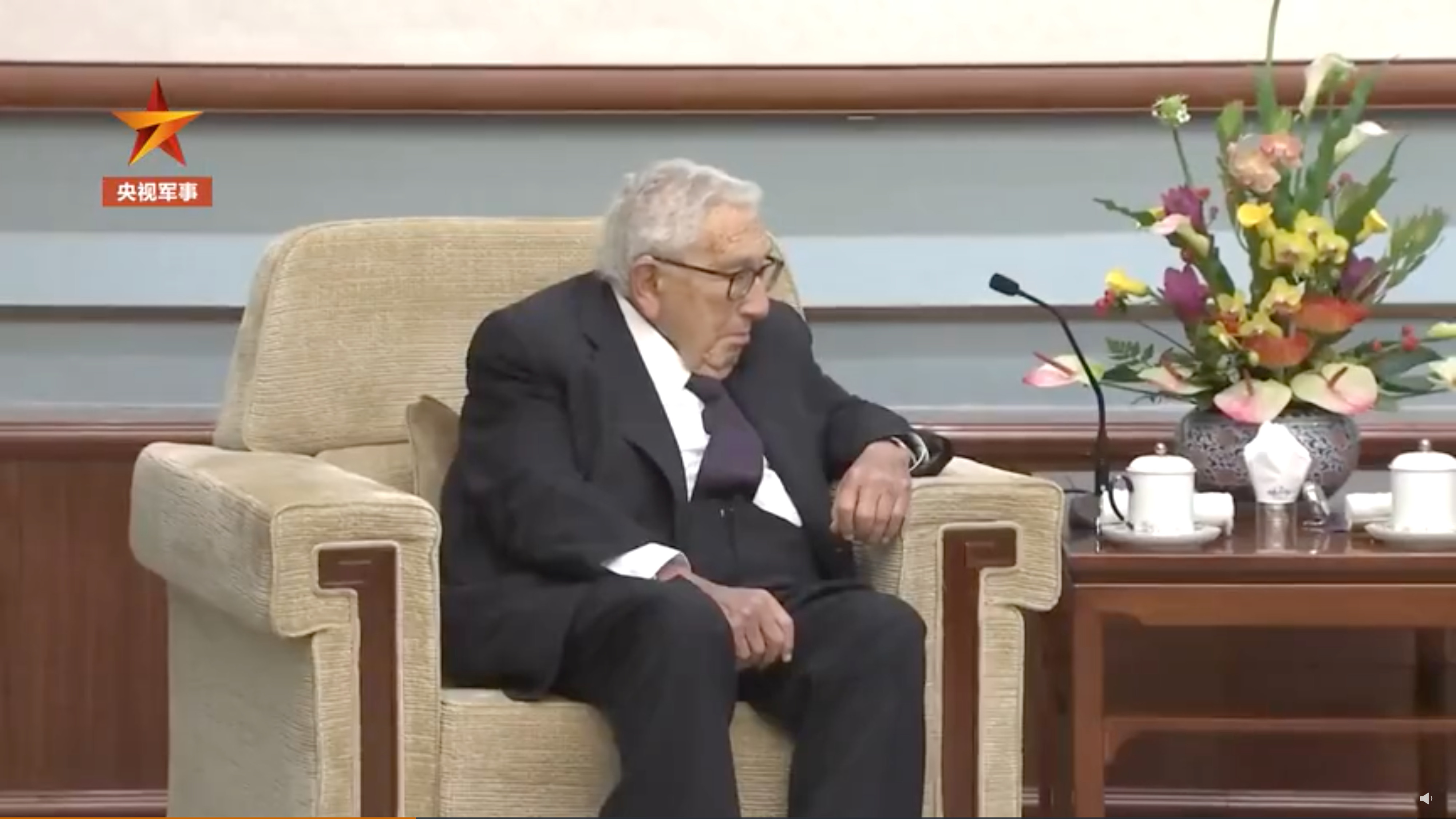 Henry Kissinger said he was visiting “as a friend of China”. Photo: Weibo