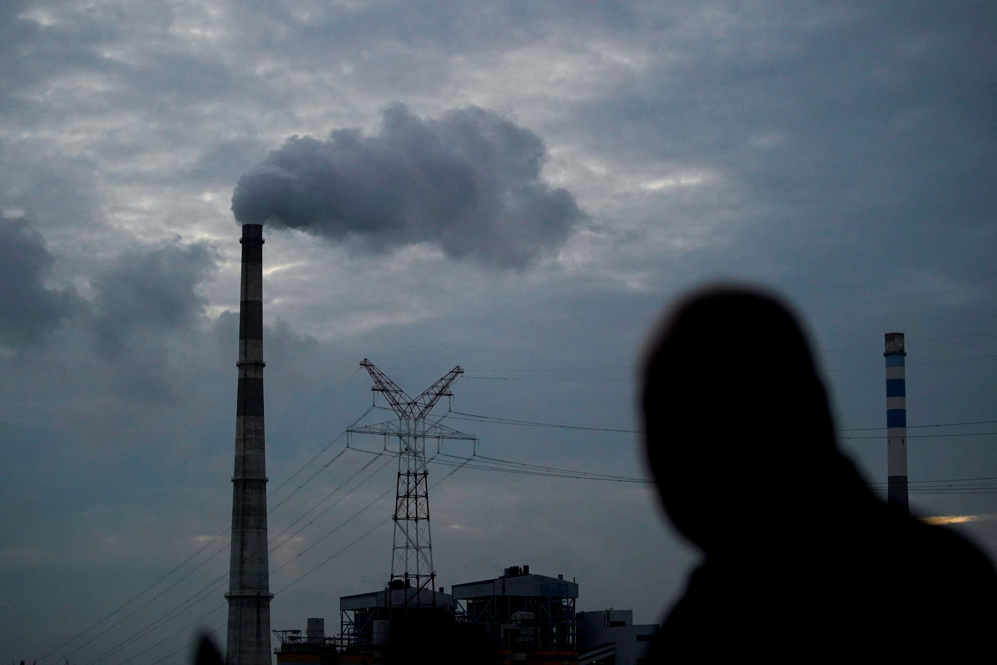 A coal-fired power plant in operation in Shanghai on October 14, 2021. Photo: Reuters