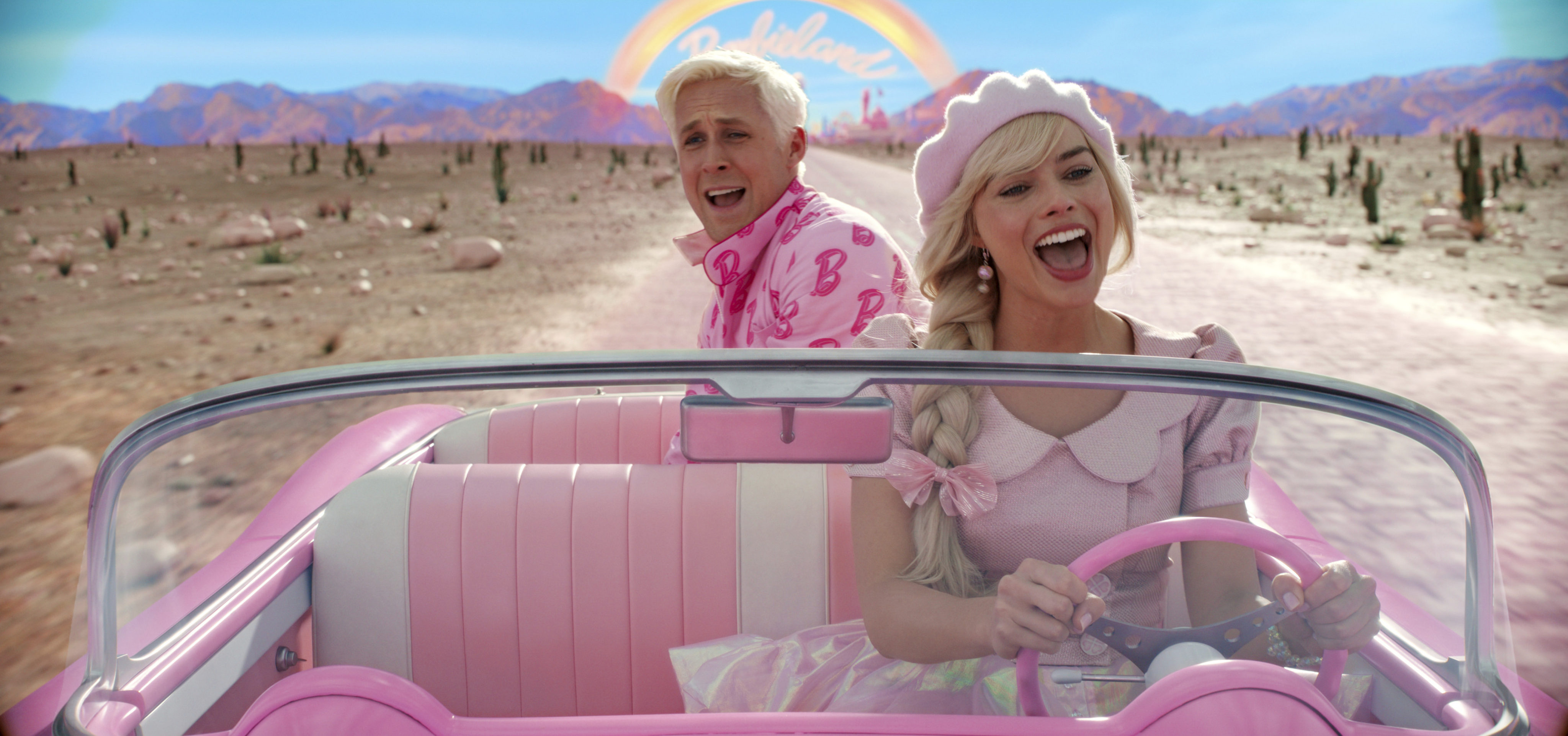 Ryan Gosling and Margot Robbie star in “Barbie.” Photo: Warner Bros Pictures via AP