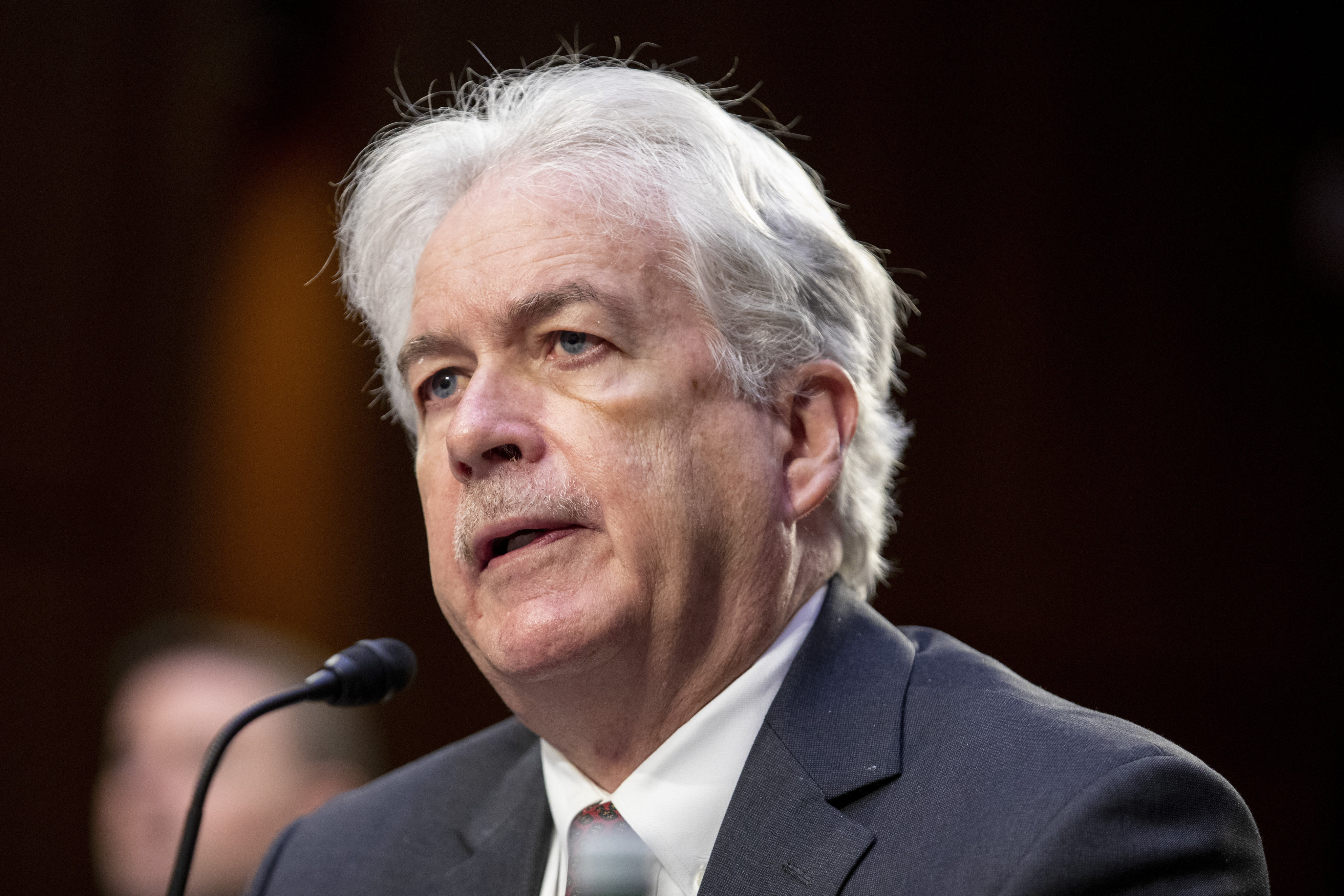 CIADirector William Burns speaks during a Senate Intelligence Committee hearing on Capitol Hill in  March. Photo: AP