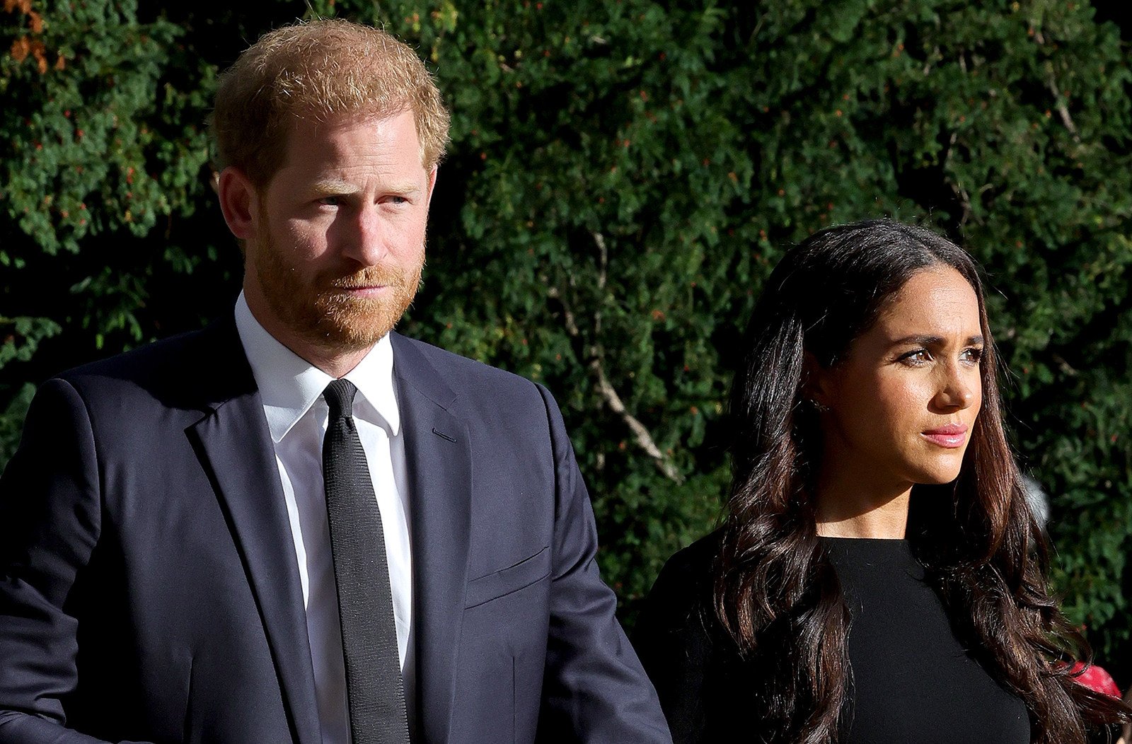 Prince Harry and Meghan Markle  at Windsor Castle on September 10 in England, UK. Photo: Getty Images / TNS