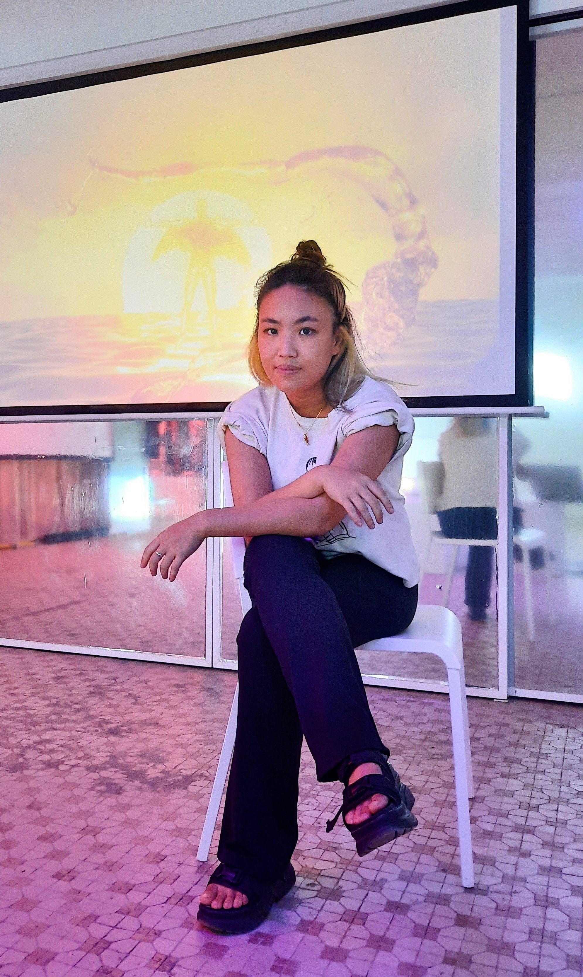 Eunice Tsang, founder of Current Plans. She and other gallerists open up about surviving in Sham Shui Po as the Hong Kong neighbourhood undergoes gentrification. Photo: Current Plans