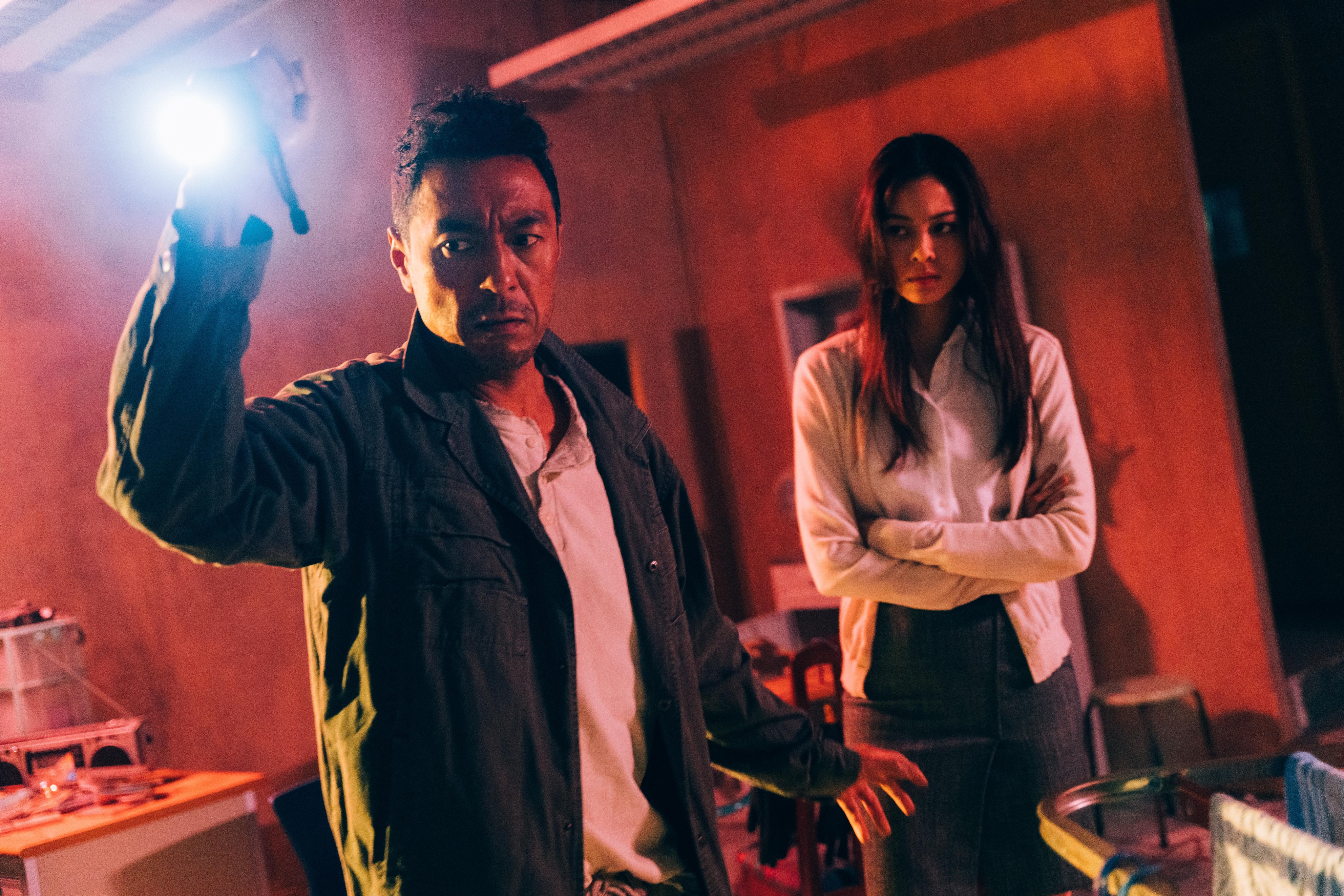 Philip Keung (left) and Amy Lo in a still from “No Way Out”, one of three short films in the horror anthology “Tales from the Occult: Ultimate Malevolence”.