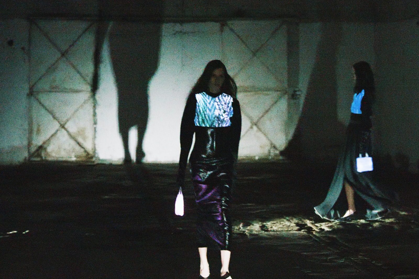 Anteprima’s autumn/winter 2023 “Glow in the Dark” collection, unveiled at Milan Fashion Week in February, featured items made from AiDLab’s innovative new AI textile. Photo: Anteprima
