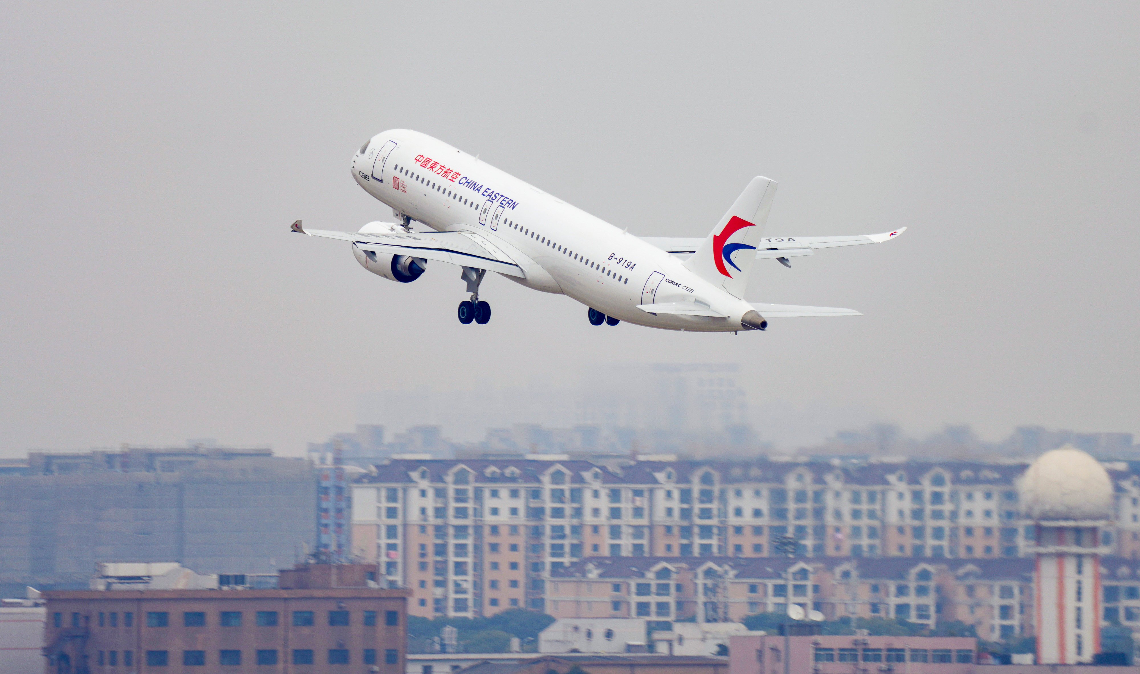 Comac delivered the second C919 to China Eastern Airlines earlier this month. Photo: Xinhua