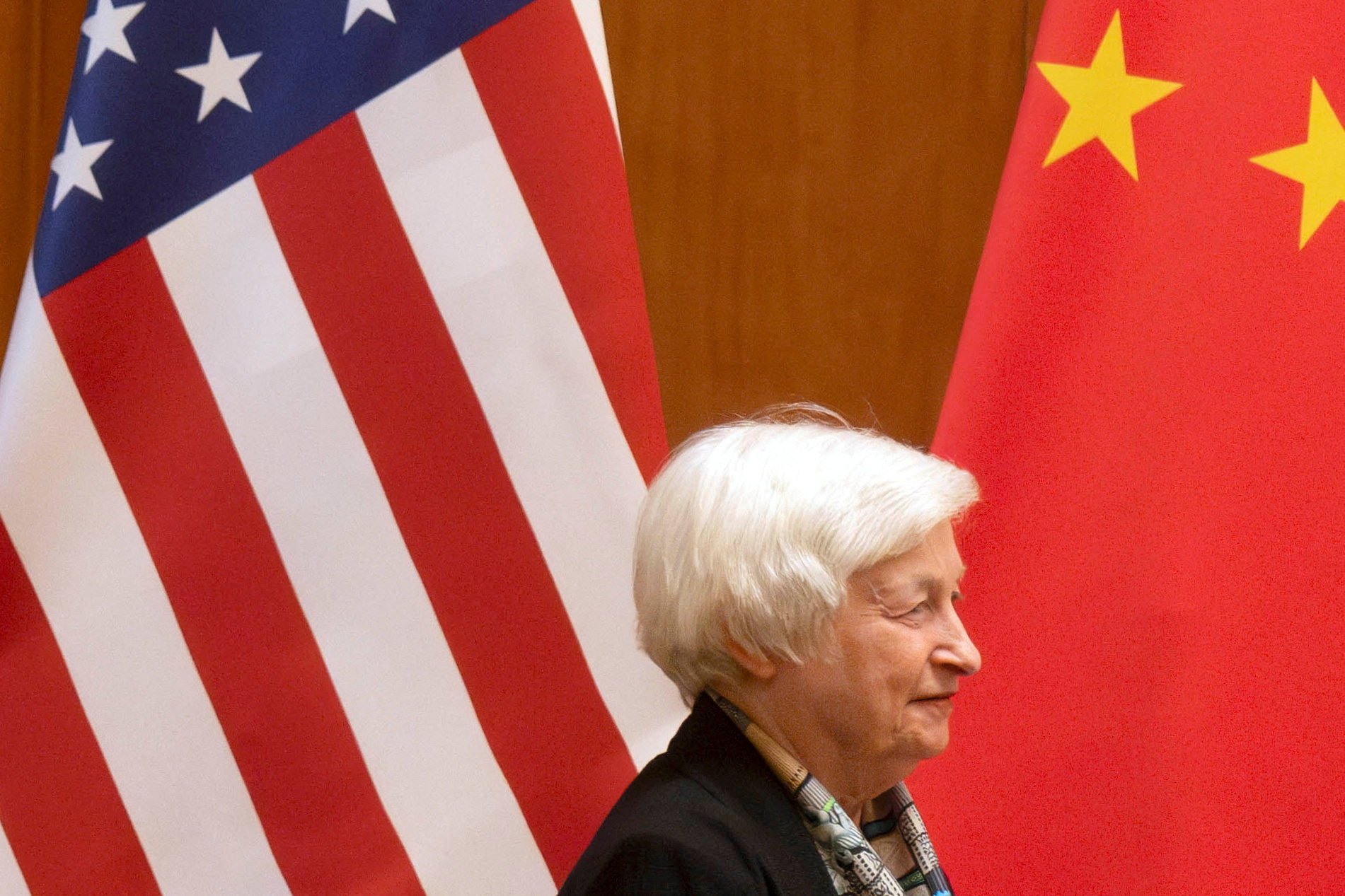 US Treasury Secretary Janet Yellen at the Diaoyutai State Guesthouse in Beijing, on July 8. Yellen, a first-rate economist, was right in judging it disastrous to try to decouple from China. But saying no to that and yes to “de-risking” is a false dichotomy. Photo: Reuters