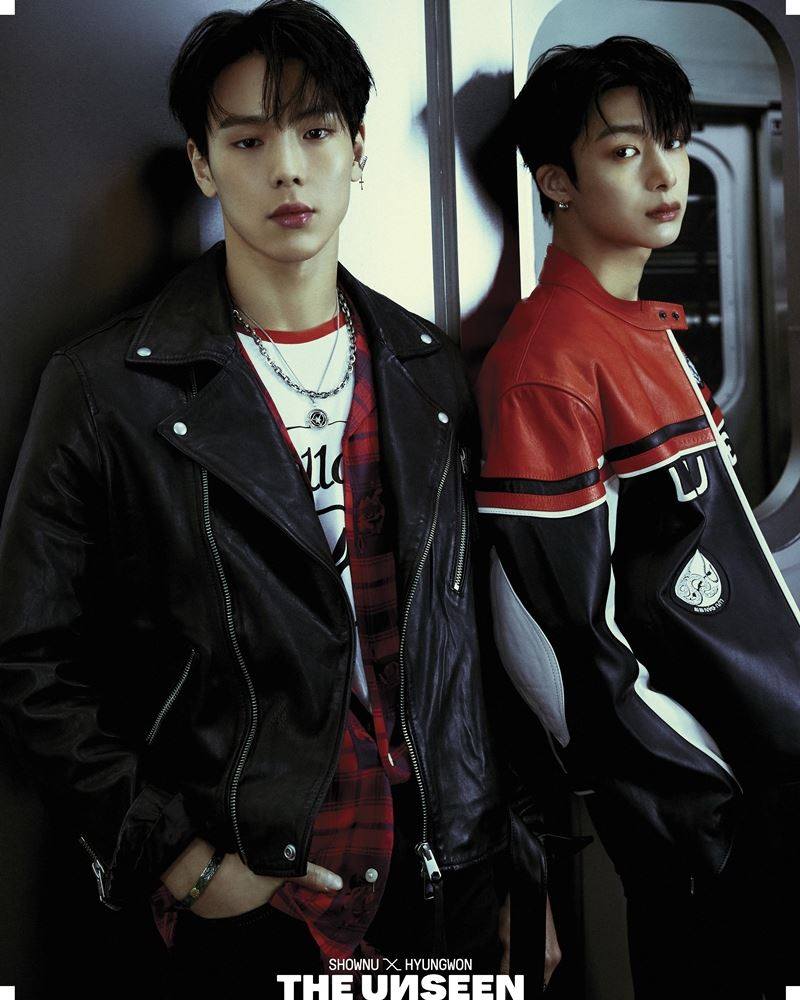 Monsta X members Shownu (left) and Huyngwon have formed a new subunit of the K-pop boy group, called Shownu X Hyungwon, and released the album “The Unseen”. Photo: Courtesy of Starship Entertainment