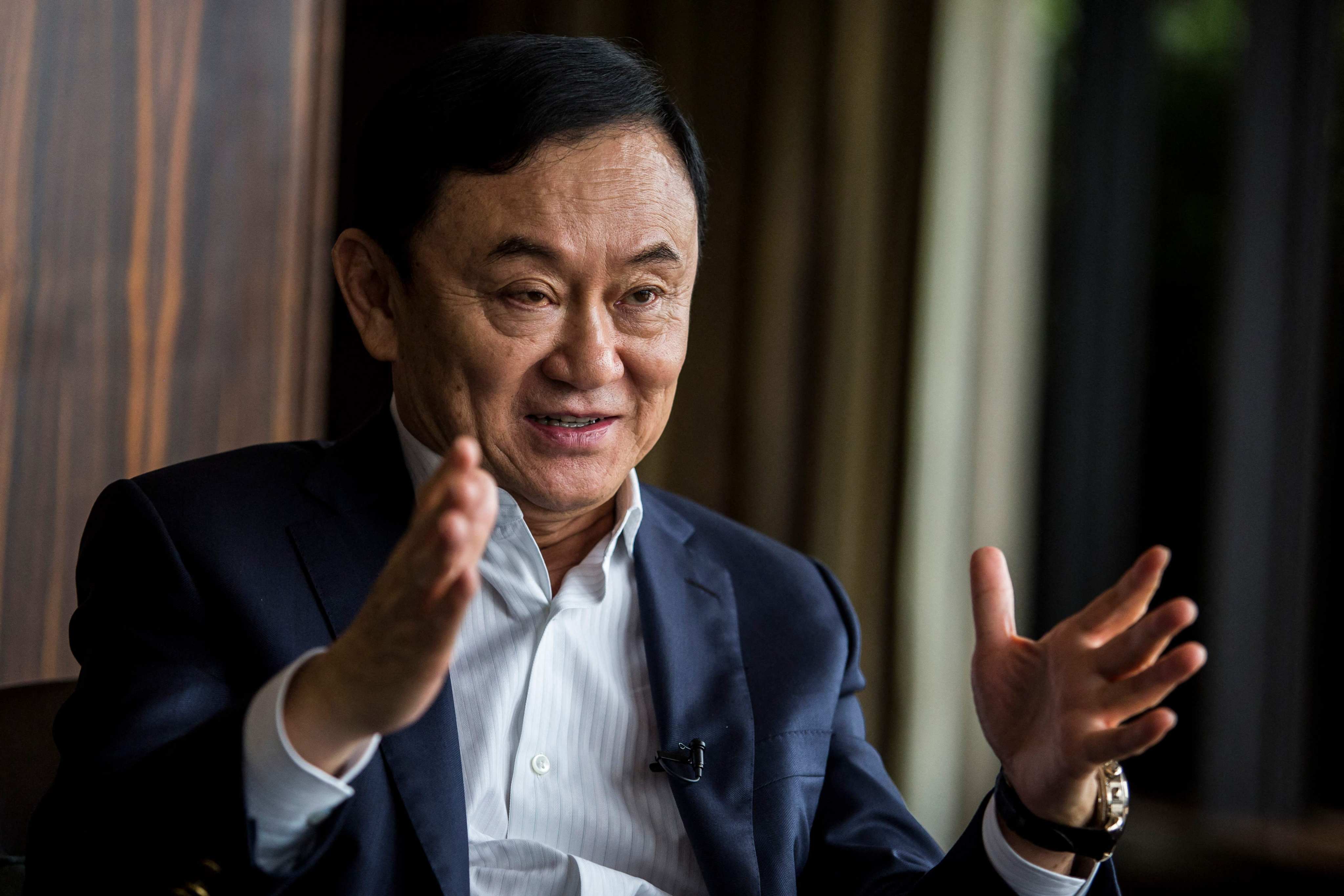 Thailand’s self-exiled former prime minister Thaksin Shinawatra pictured in Hong Kong  in 2019. Photo: AFP
