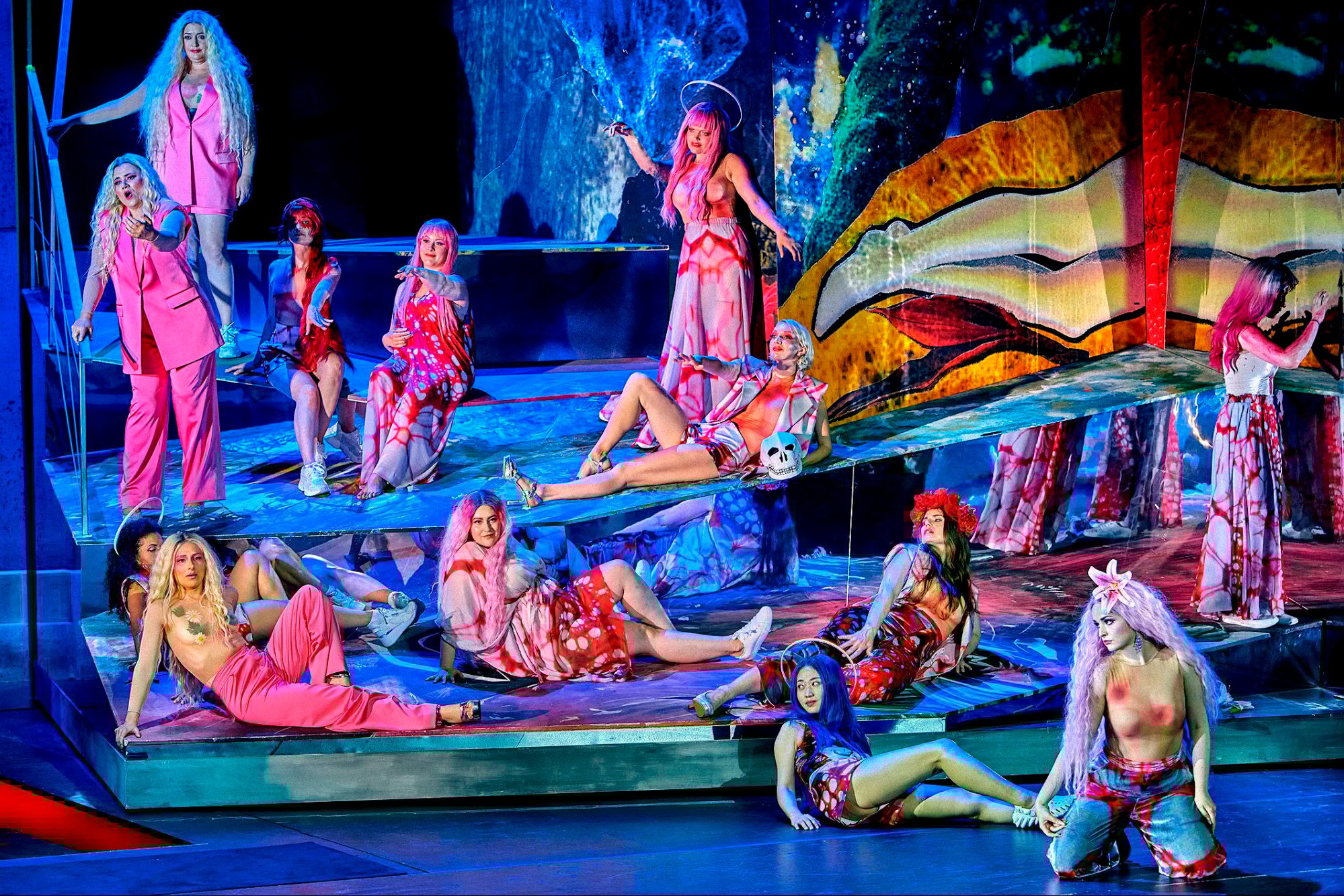 Klingsor’s Flower Maidens during a dress rehearsal of Jay Scheib’s production of “Parsifal”. Photo: AP