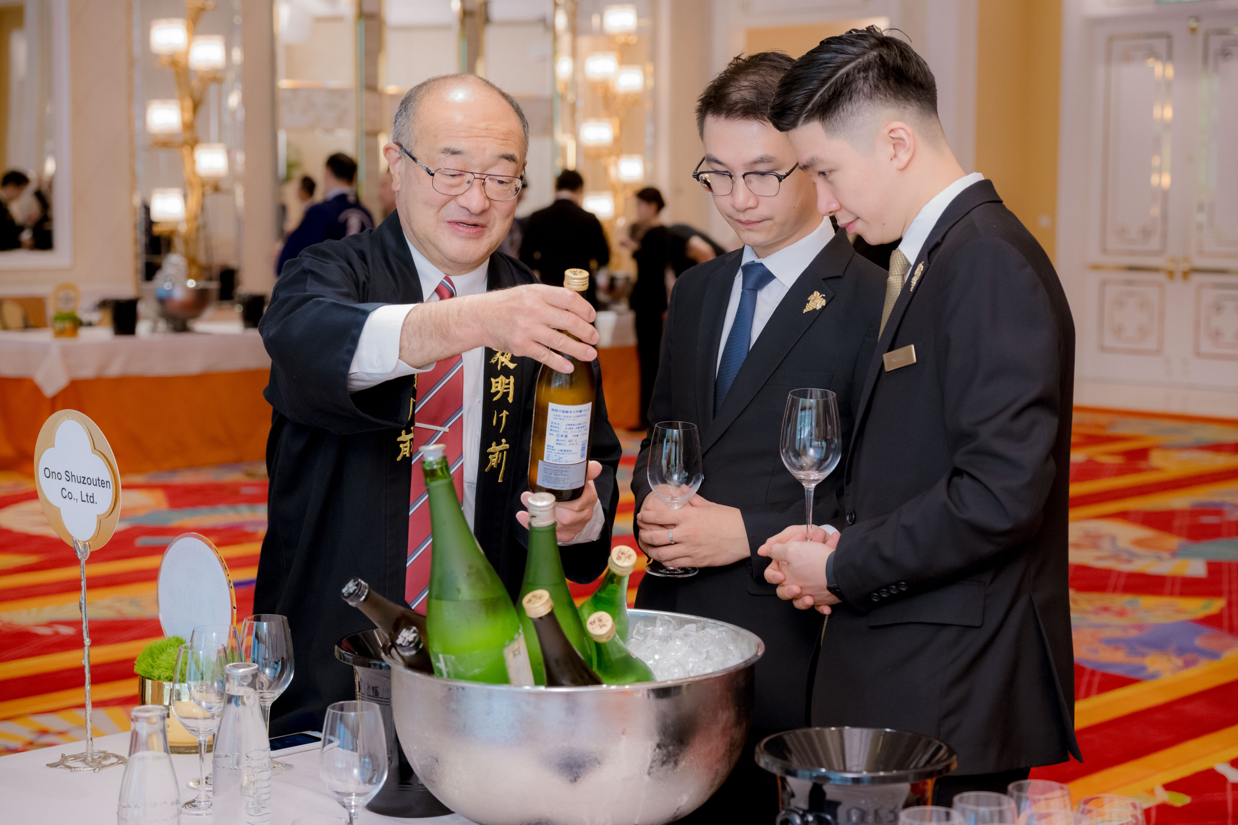 Sake tasting at the International Wine Challenge 2023 in Macau. Photo: IWC