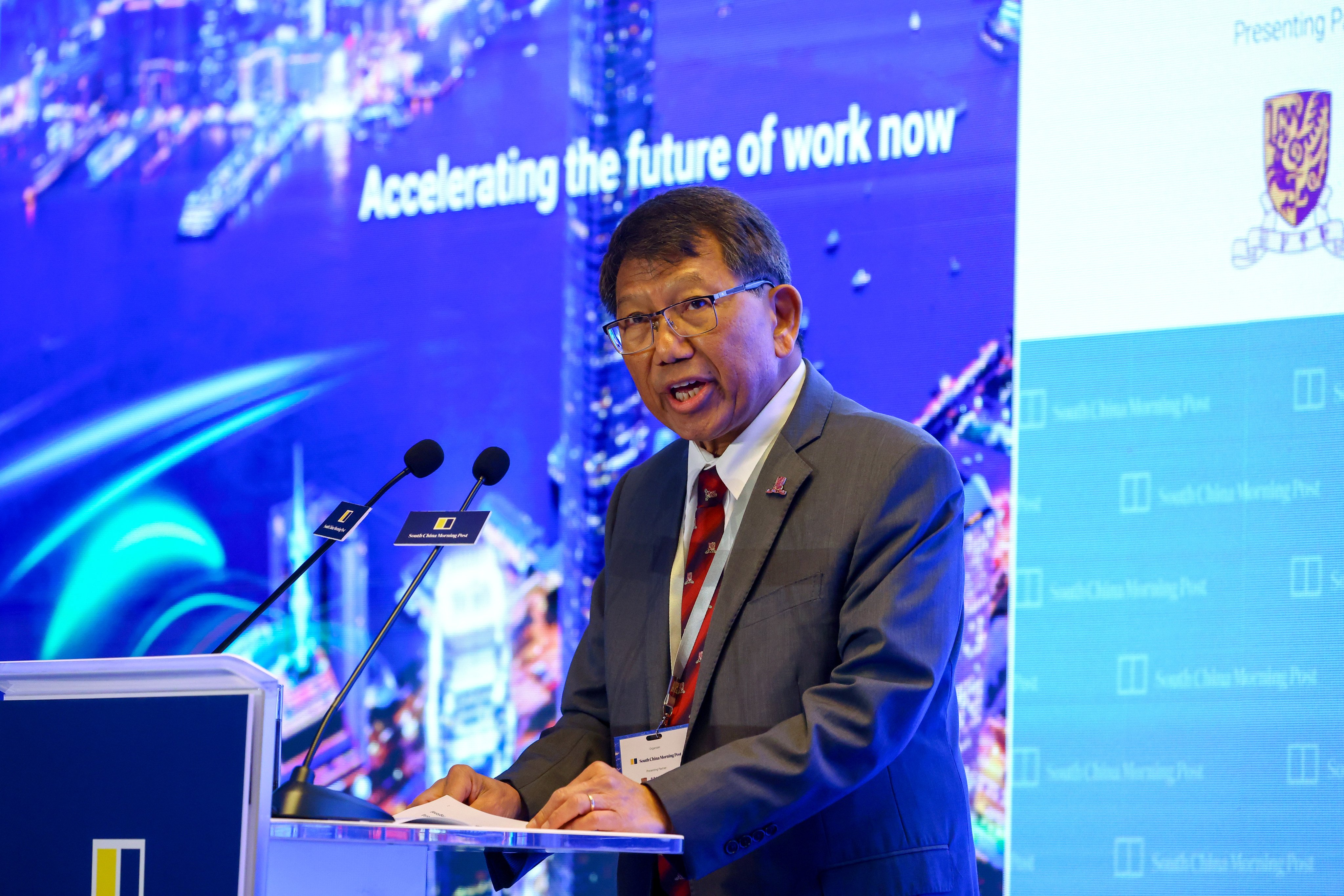 Professor Rocky Tuan, the university’s vice-chancellor and president, was among experts invited to speak at the South China Morning Post’s Future of Work Summit 2023 on Thursday. Photo: Dickson Lee