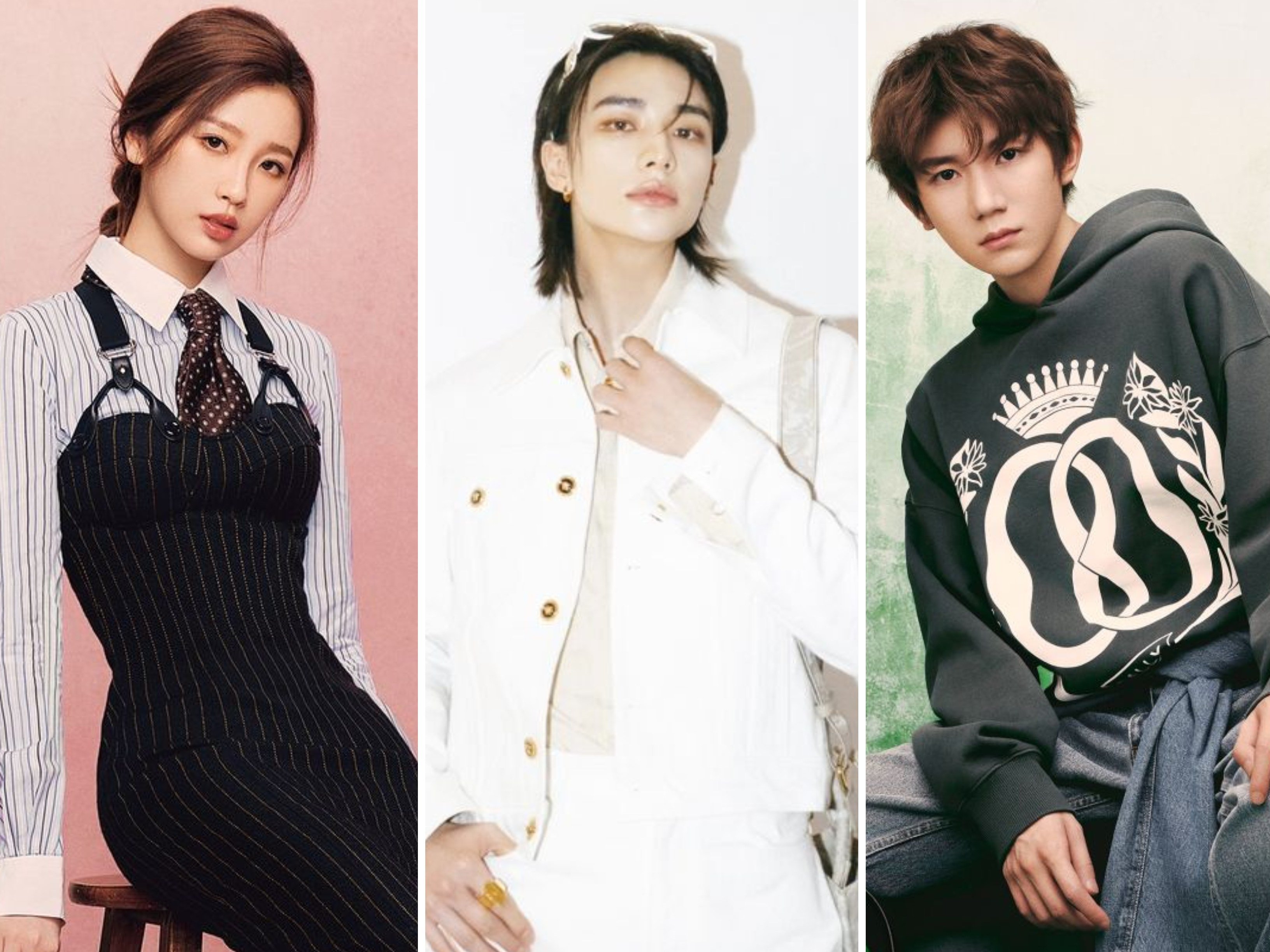 This month has seen another slew of new Asian celebrity brand ambassadors, including Esther Yu for Moschino, Stray Kids’ Hyunjin for Versace, and TFBoys’ Roy Wang for Bally. Photos: @moschino, @realstraykids/Instagram; Bally