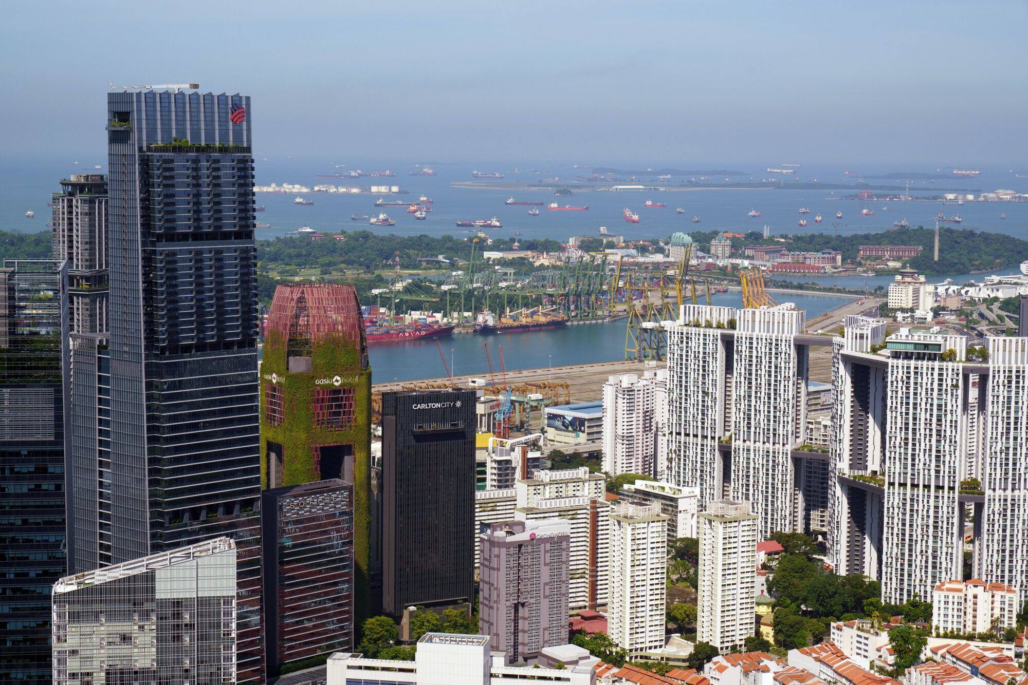 Office buildings in Singapore. Photo: Bloomberg
