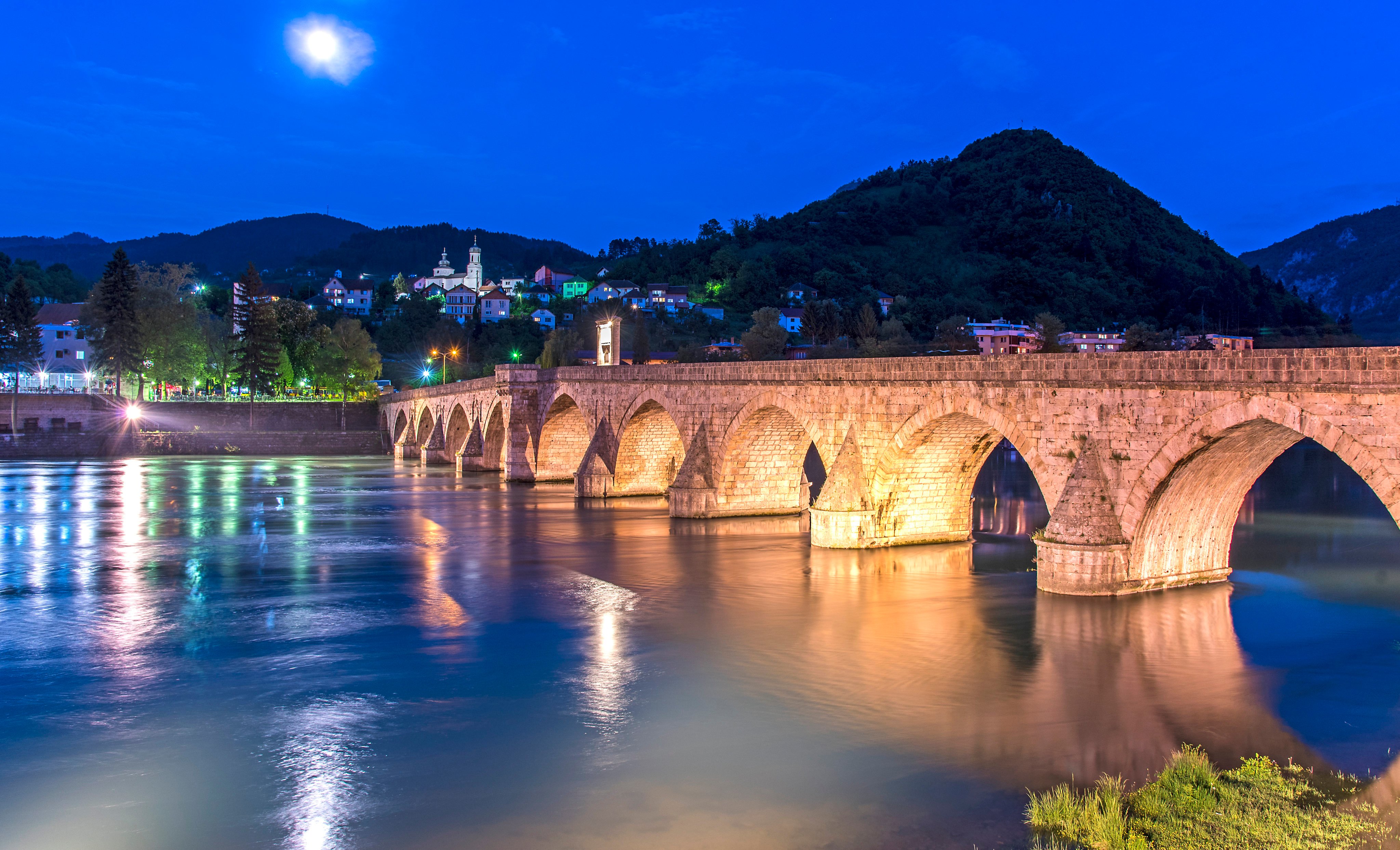 The 16th century bridge in Visegrad in the Republic of Srpska or Bosnia Herzegovina, depending on your point of view. Photo: Tim Pile