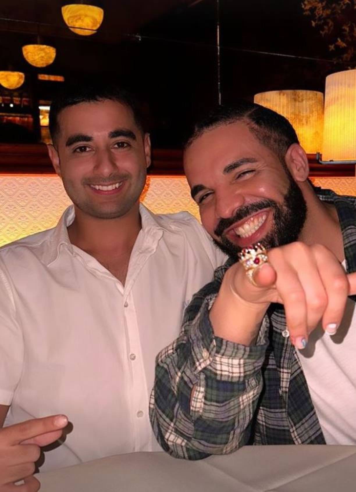 Drake Flashed His New Tupac Crown Ring During Strip Club Interview