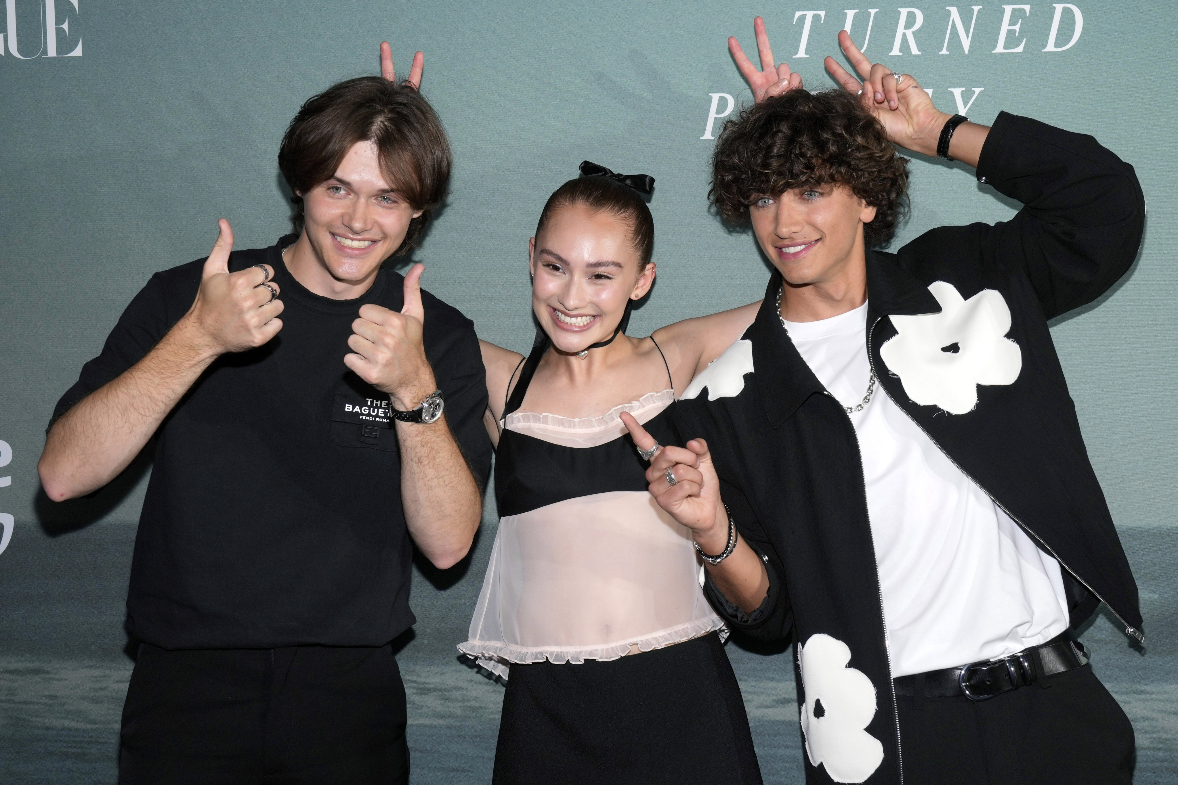 (From left) Christopher Briney, Lola Tung and Gavin Casalegno attend Amazon Prime Video’s “The Summer I Turned Pretty” and Teen Vogue event at Mr Purple on June 29 in New York. They reveal what lies in store in season two of the show. Photo: AP