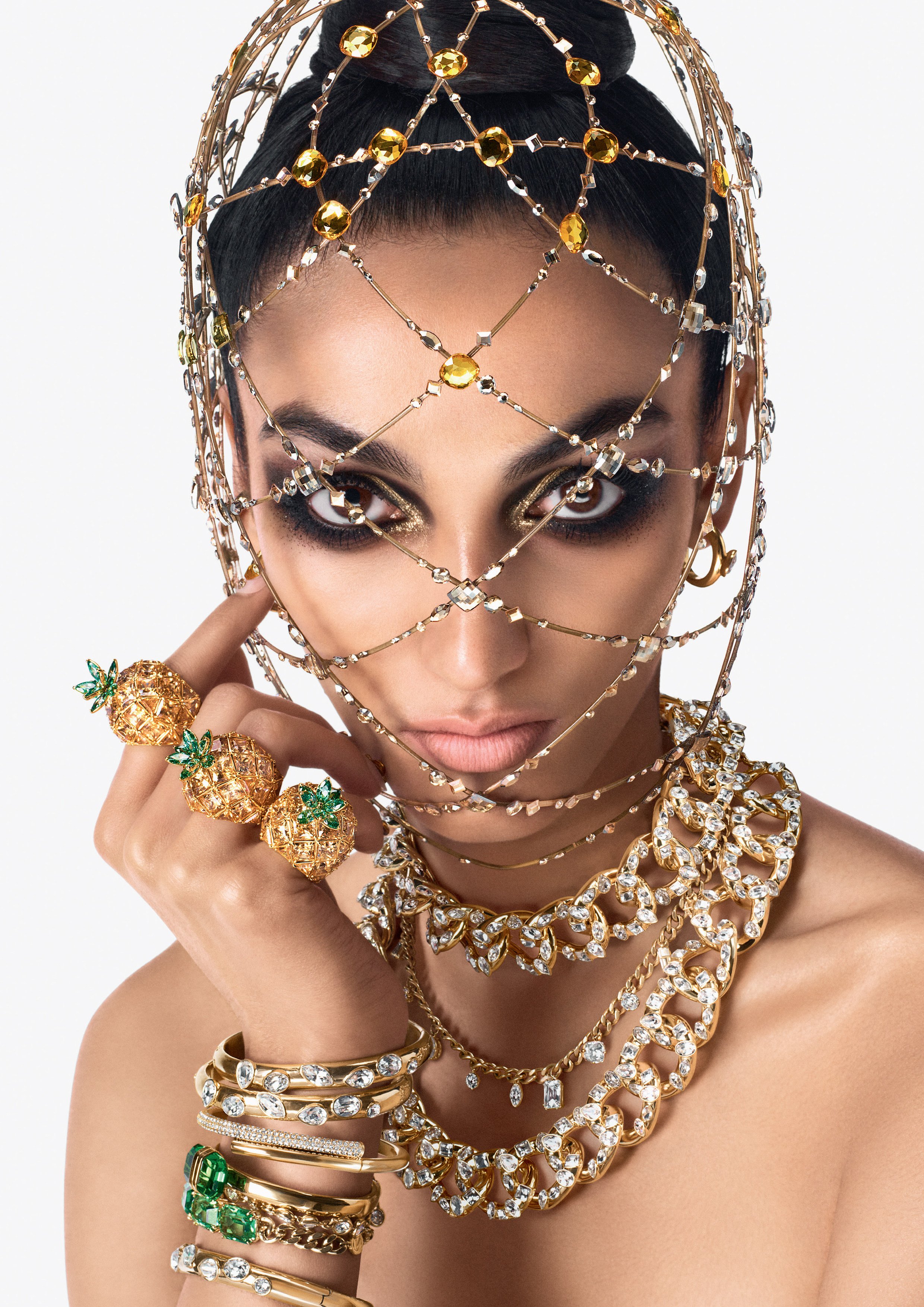6 brands doing summer in style: Chopard, Swarovski, Maison Margiela, Paco Rabanne and The Vampire’s Wife all have seasonal looks, bags or jewellery we can’t get enough of. Photo: Swarovski
