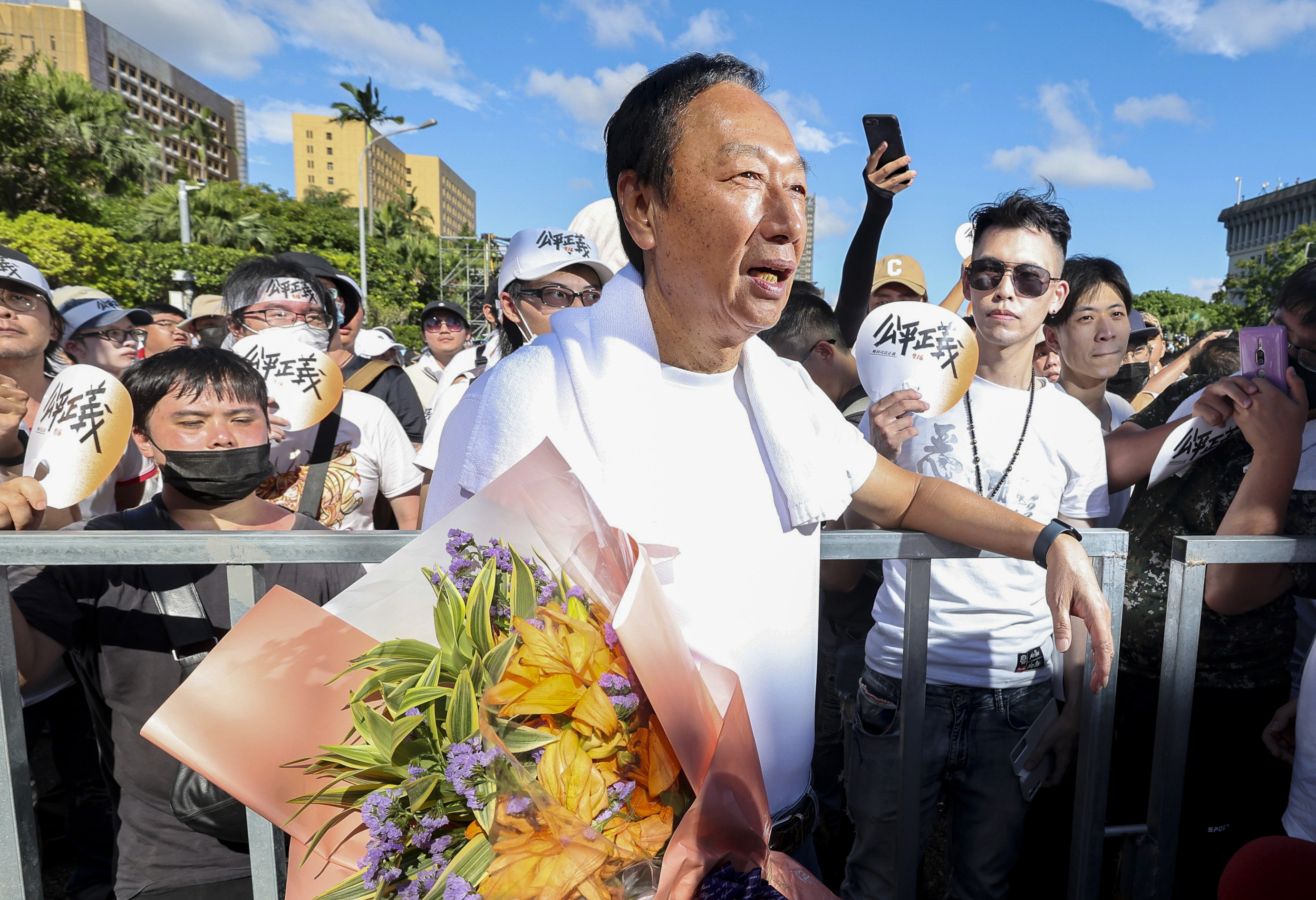 Terry Gou could cause an upset among the Taiwanese opposition parties if he decides to enter the presidential race. Photo: CNA