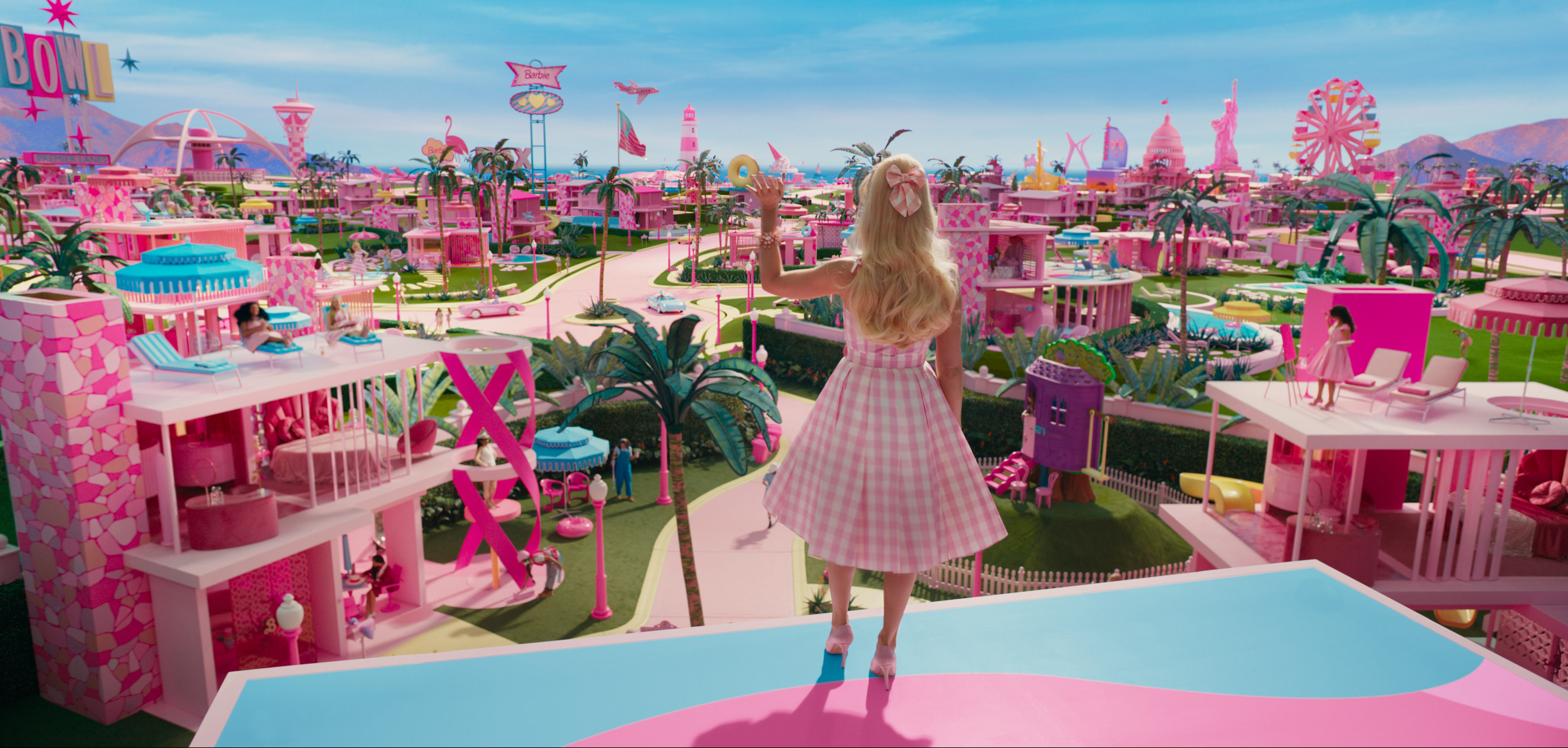 A still from the film Barbie, which set a slew of records in its opening weekend. Photo: Warner Bros