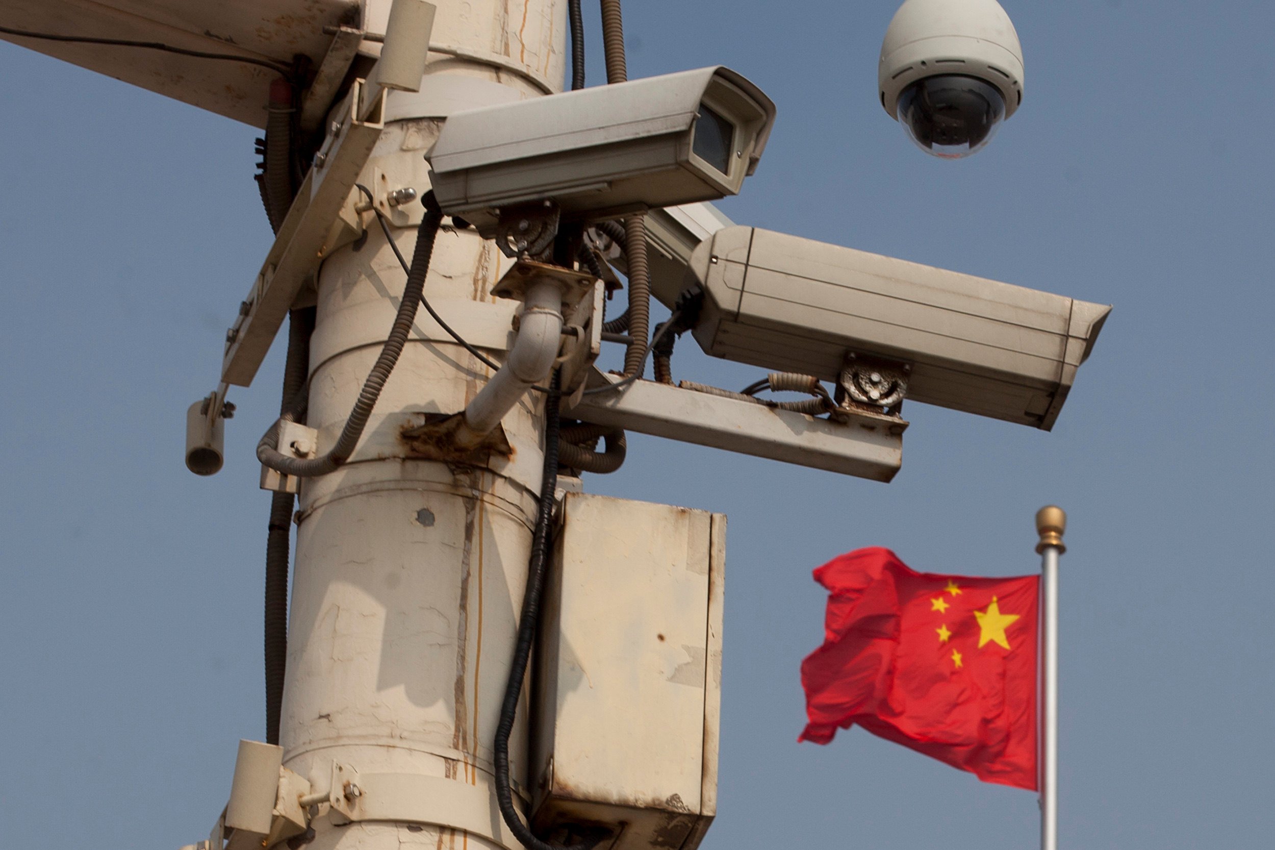 China has a vast network of security cameras installed across the country. Photo: AFP