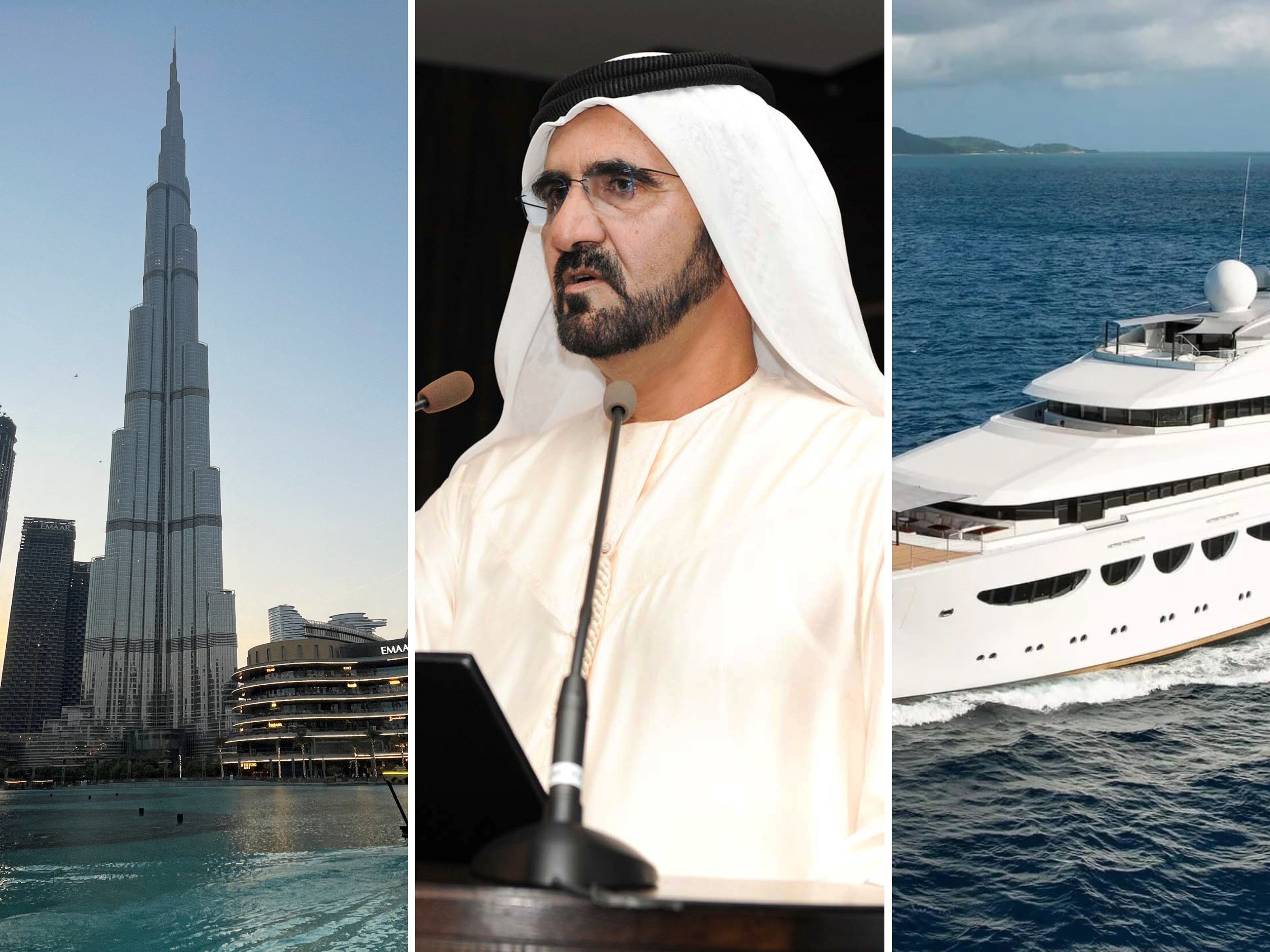 Sheikh Mohammed bin Rashid Al Maktoum is known to live a lavish lifestyle as the head of Dubai. Photos: Reuters, AP, Lurssen