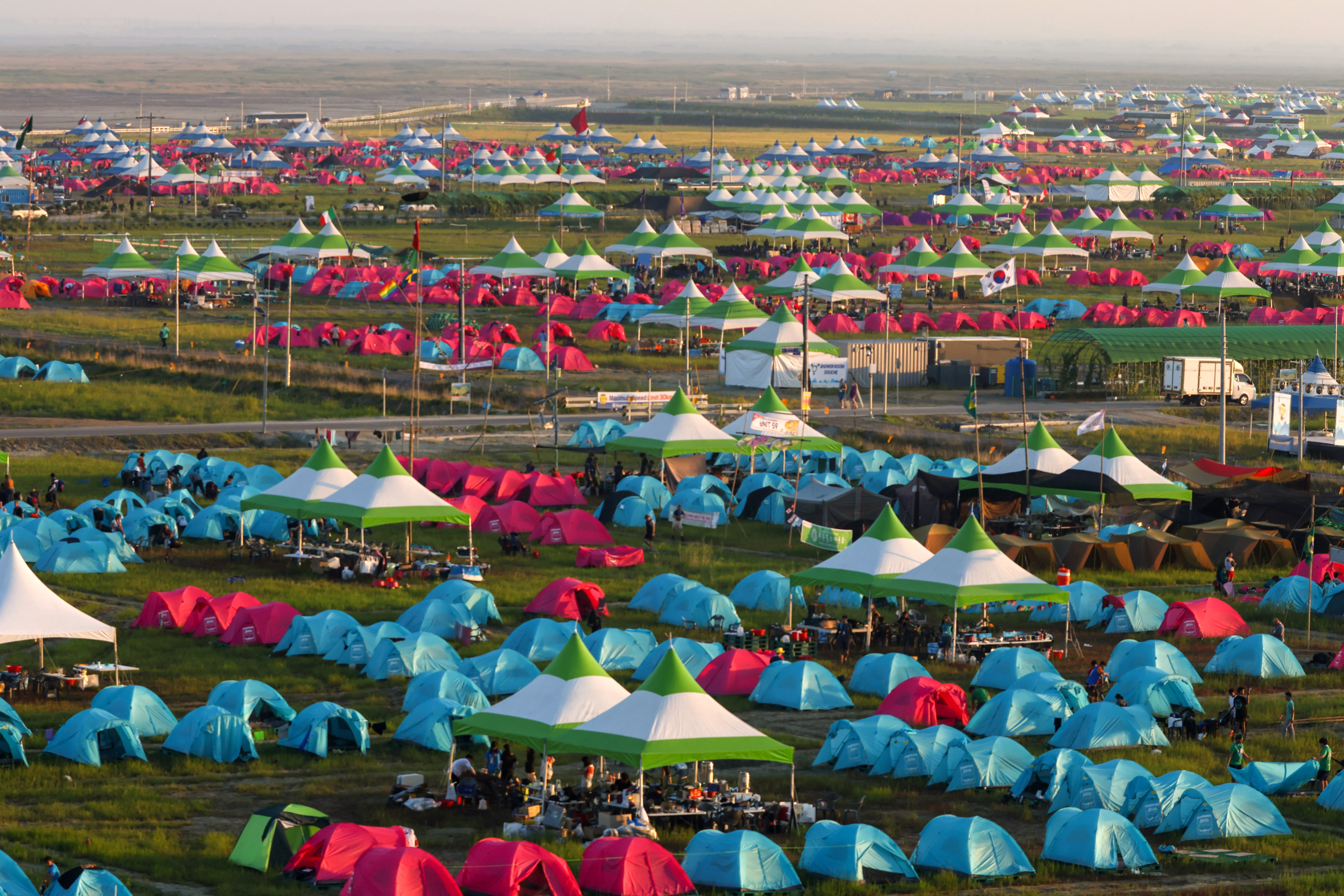 Nearly 40,000 participants have safely departed the campsite and relocated to multiple sites in Seoul, according to organisers. Photo: EPA-EFE