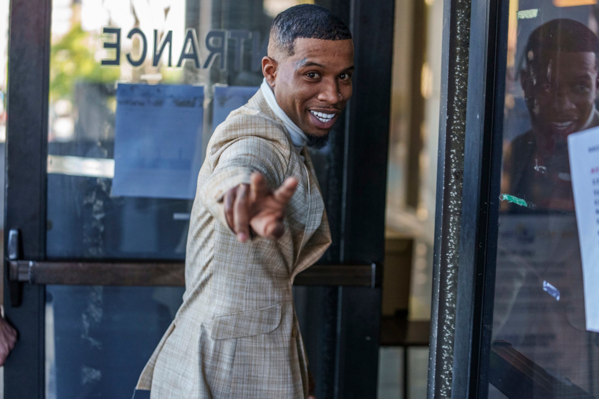 Singer Tory Lanez enters the Clara Shortridge Foltz Criminal Justice Centre in Los Angeles in December 2022. Photo: AP
