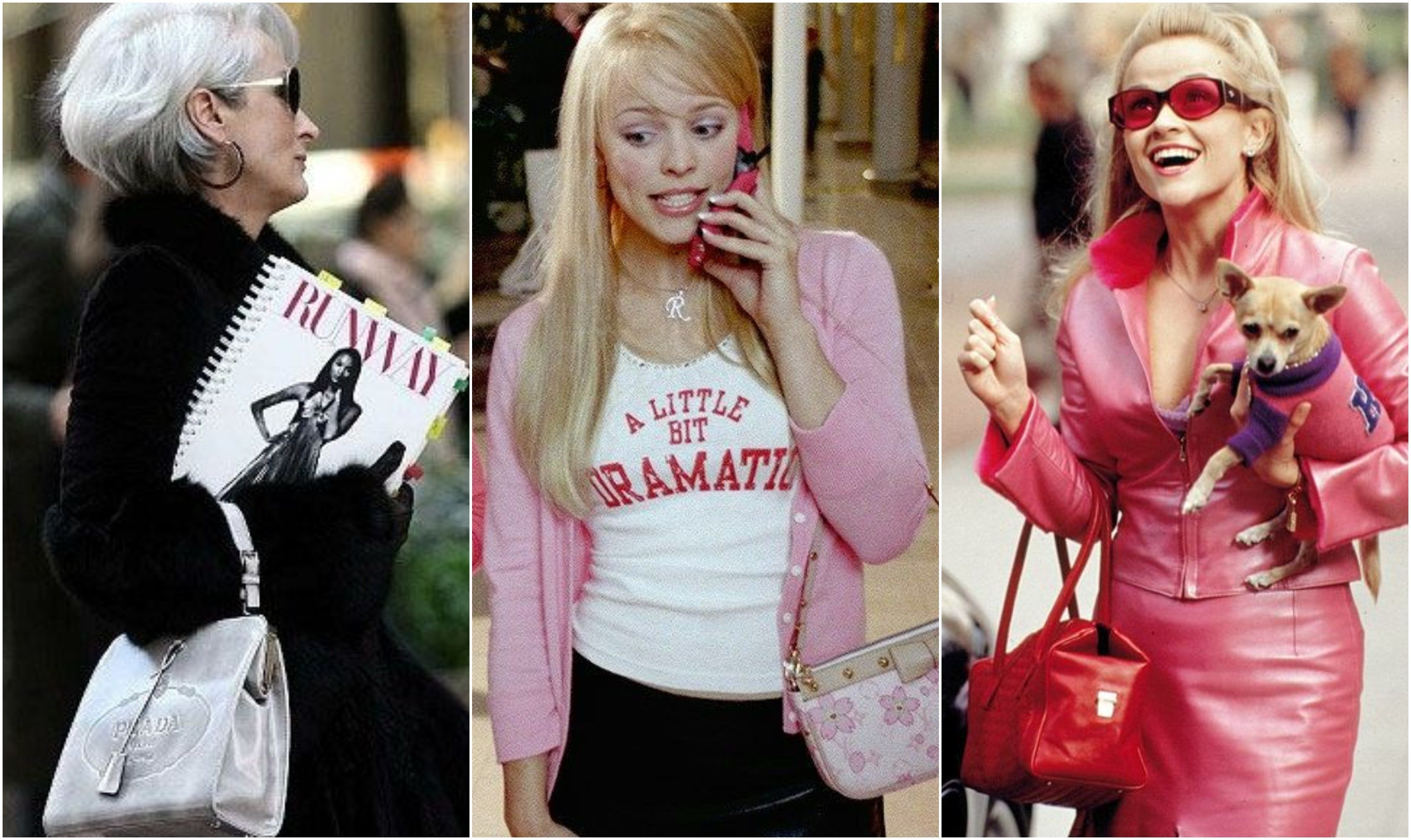 Mery Streep in The Devil Wears Prada, Rachel McAdams in Mean Girls, and Reese Witherspoon in Legally Blonde. Photos: 20th Century Studio, Paramount Pictures, Metro-Goldwyn-Mayer