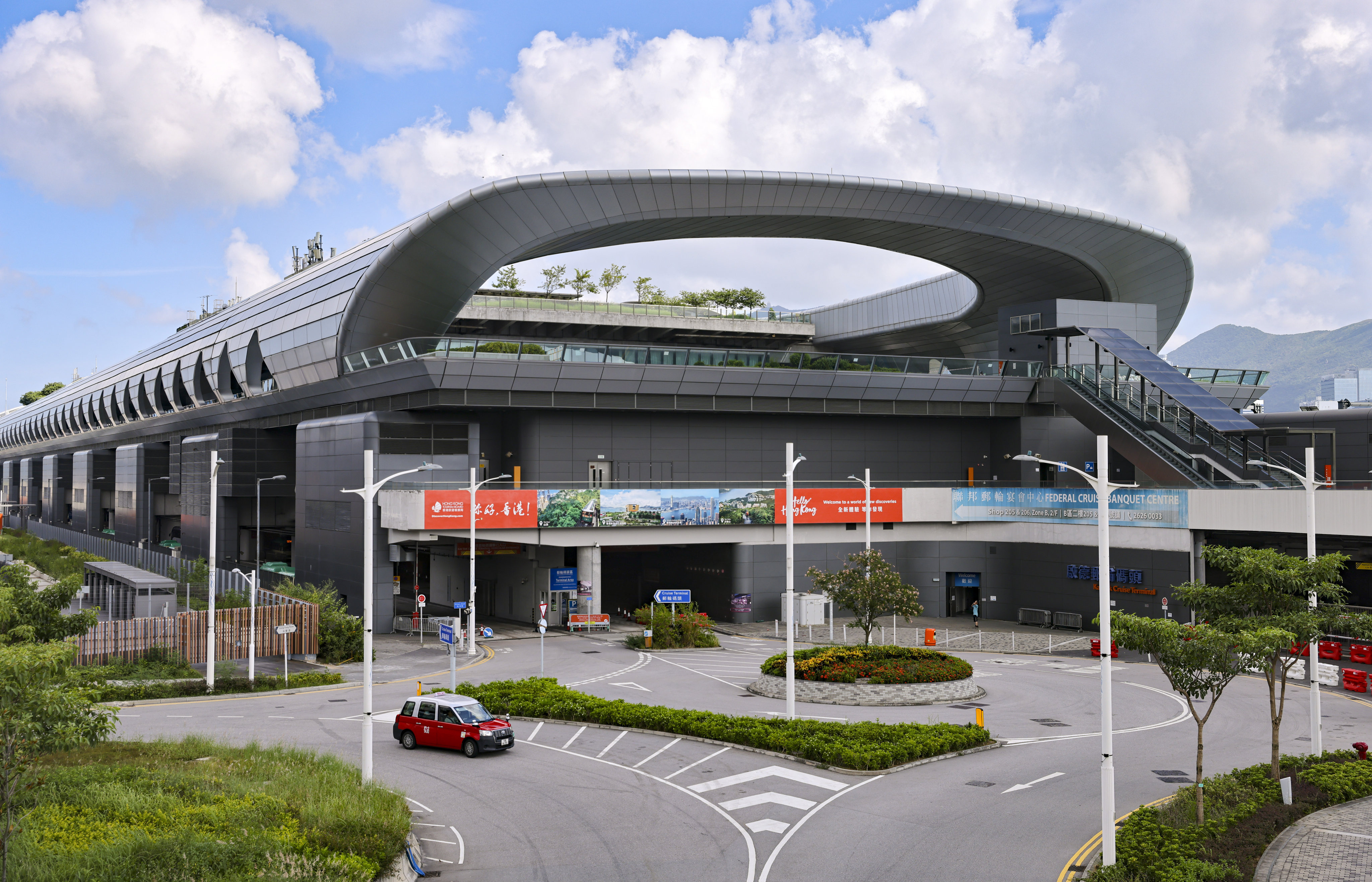 Hong Kong’s Kai Tak Cruise Terminal was built on the runway of the city’s former airport. Photo: May Tse