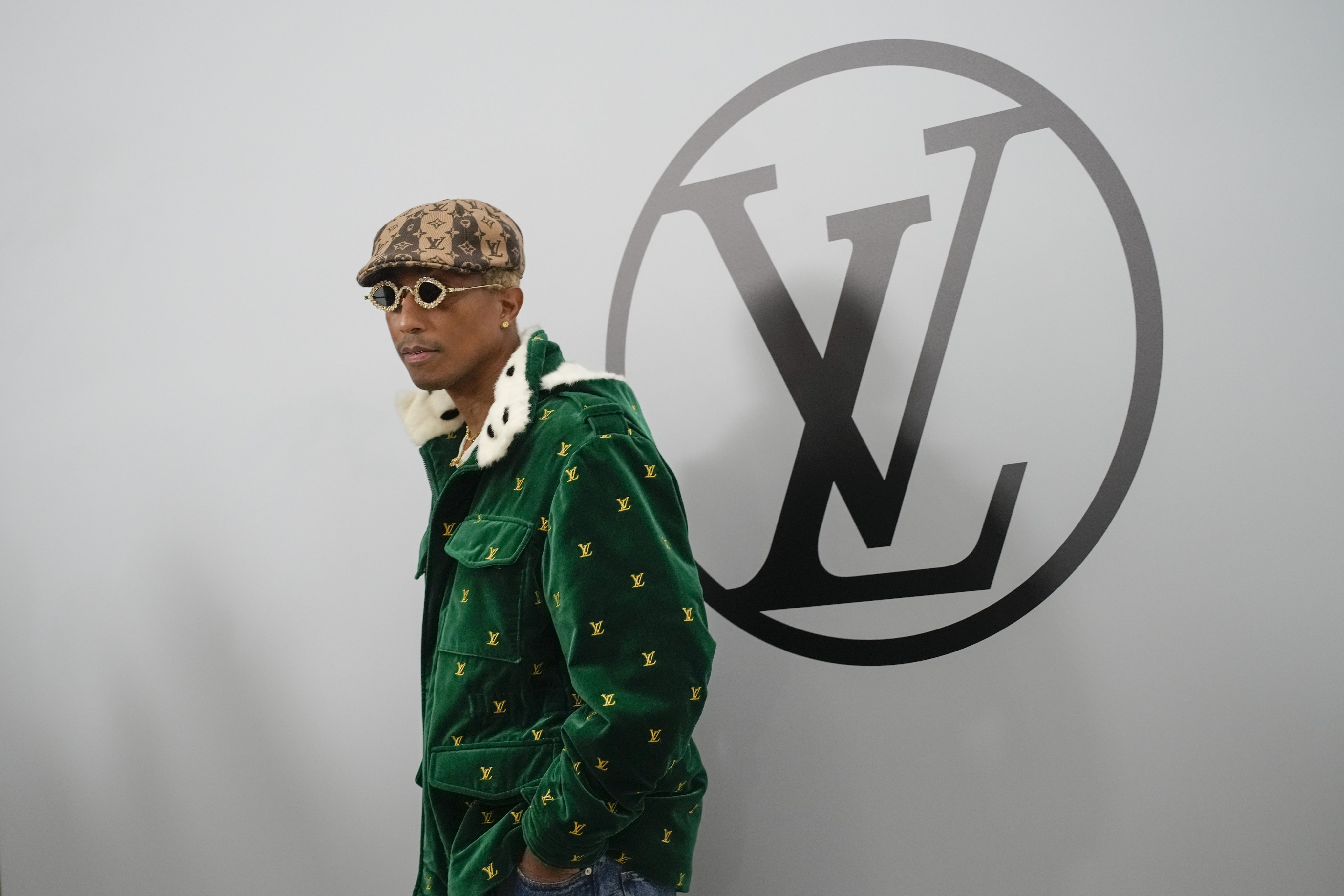 Pharrell Williams attends the Louis Vuitton autumn/winter 2023-2024 ready-to-wear collection show in March 2023 in Paris. The signs of hip-hop’s influence are now everywhere, from luxury brands like Louis Vuitton to food and lifestyle products. Photo: AP