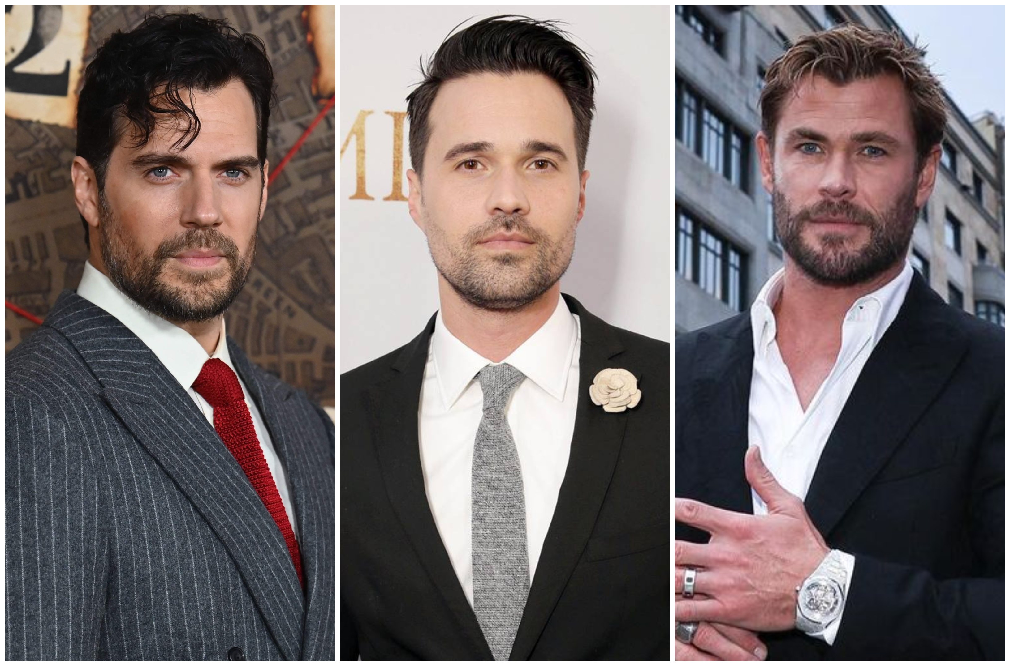 Henry Cavill, Brett Dalton and Chris Hemsworth are fabulously fit it at 40. Photos: AFP, The Promise/Facebook, @chrishemsworth/Instagram