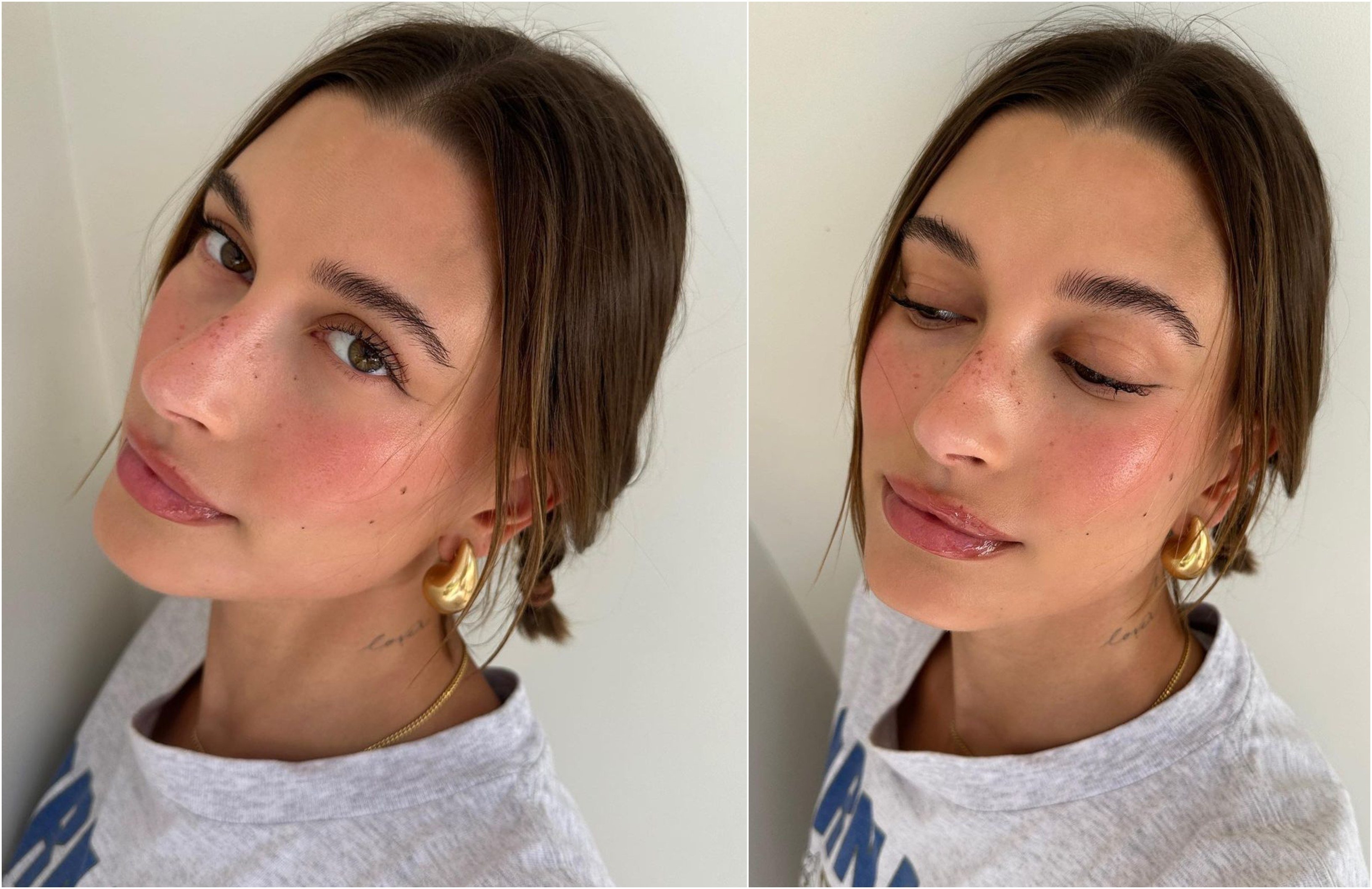 Hailey Bieber posted her strawberry make-up routine on TikTok, and it’s garnered plenty of attention. Photos: @haileybieber/Instagram