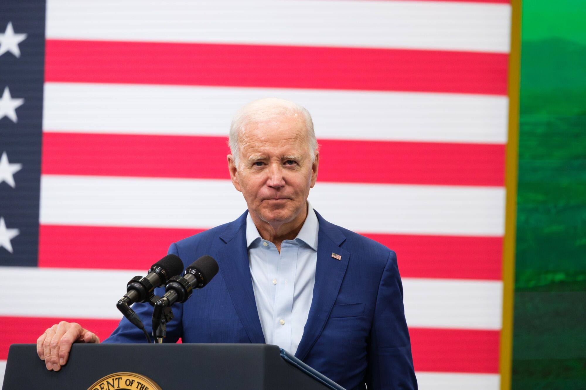 In announcing new tech investment restrictions on Wednesday, US President Joe Biden declared “a national emergency”. Photo: Bloomberg