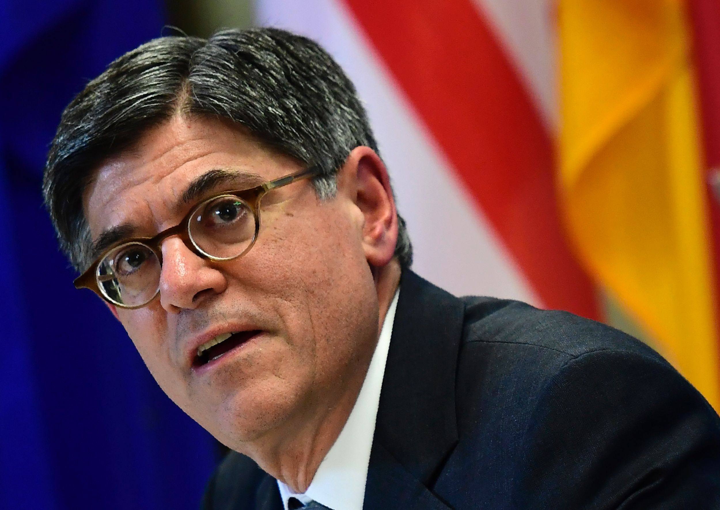 Former US Treasury Secretary Jack Lew, who also served as Barack Obama’s budget director and as White House chief of staff. Photo: AFP