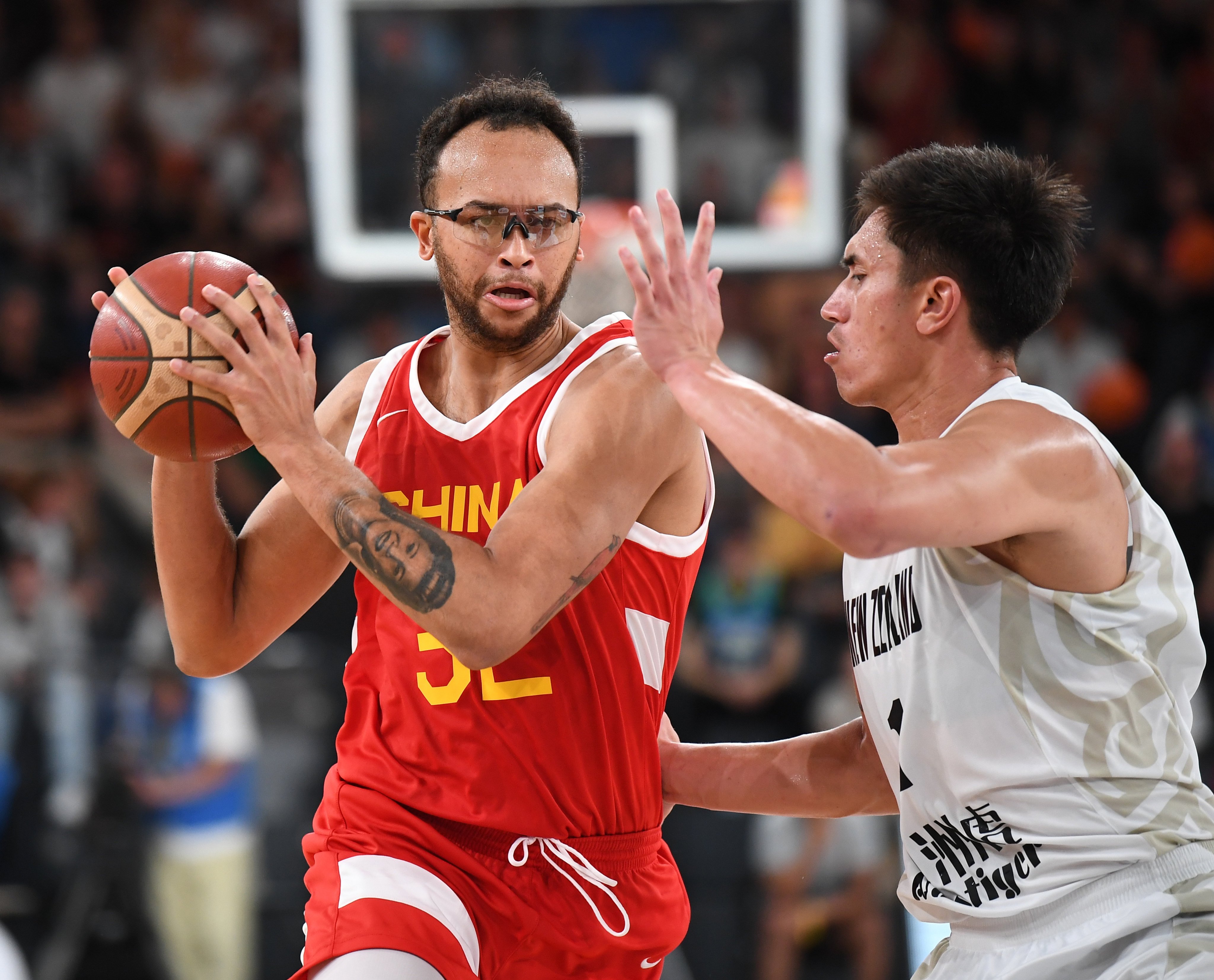 Kyle Anderson (left) led the team with 18 points during their win over New Zealand. Photo: Xinhua