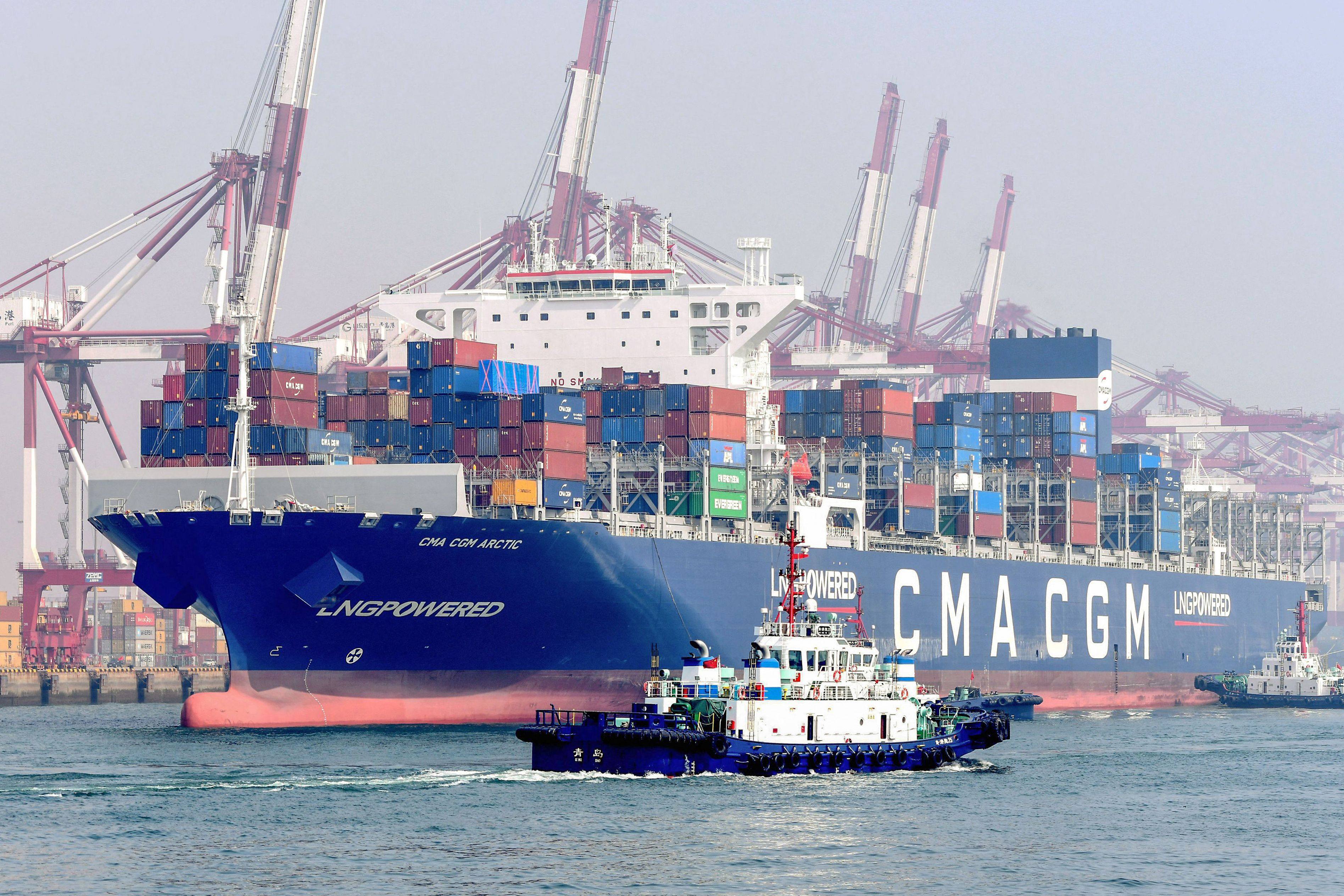 Chinese shipbuilders completed a total of 21.13 million deadweight tonnage of new ships in the first half of 2023, up by 14. 2 per cent from a year earlier. Photo: AFP