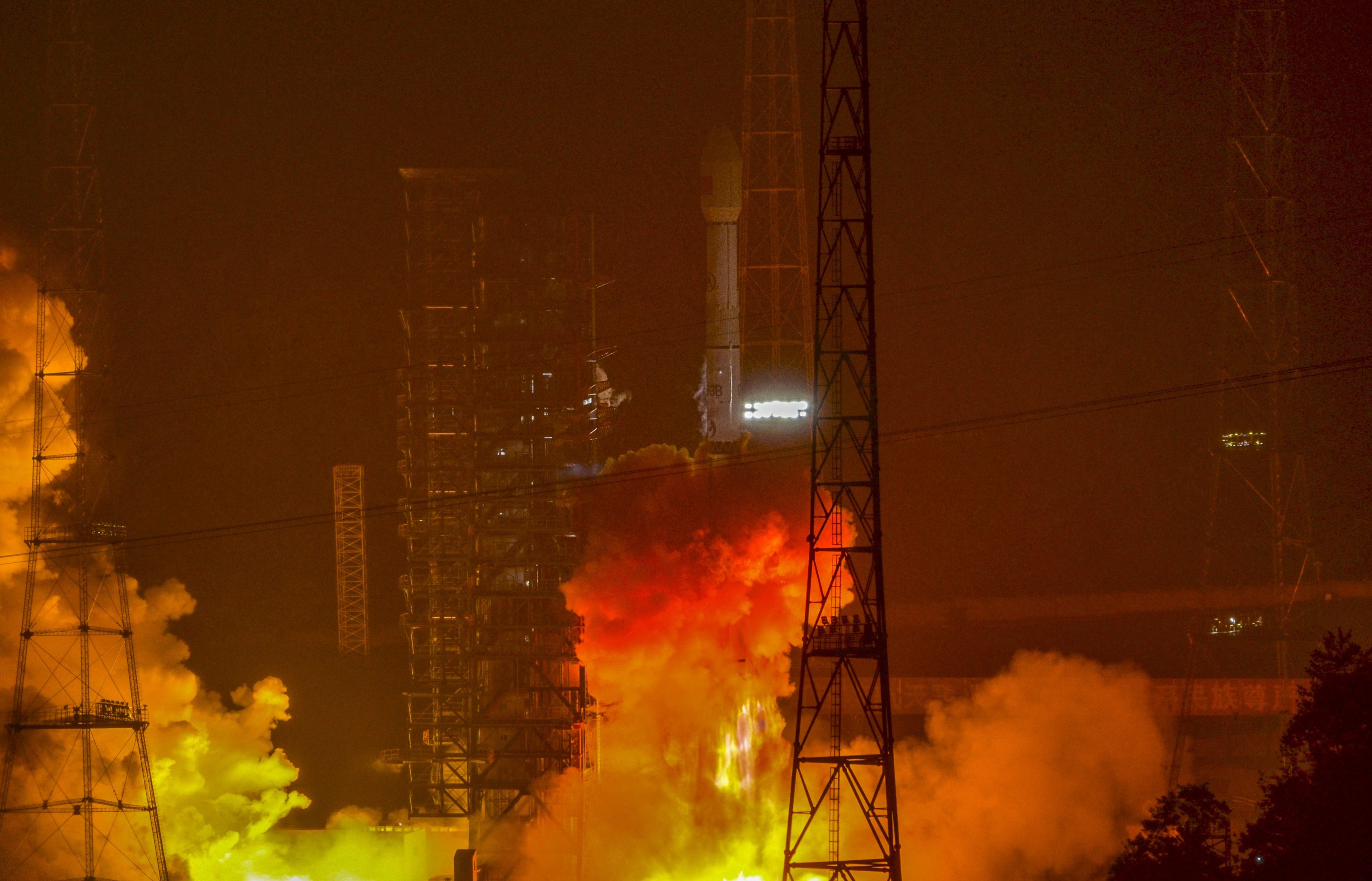 China’s Ludi Tance 4-01 satellite lifts off from the Xichang launch centre on board a Long March 3B rocket. Photo: CASC