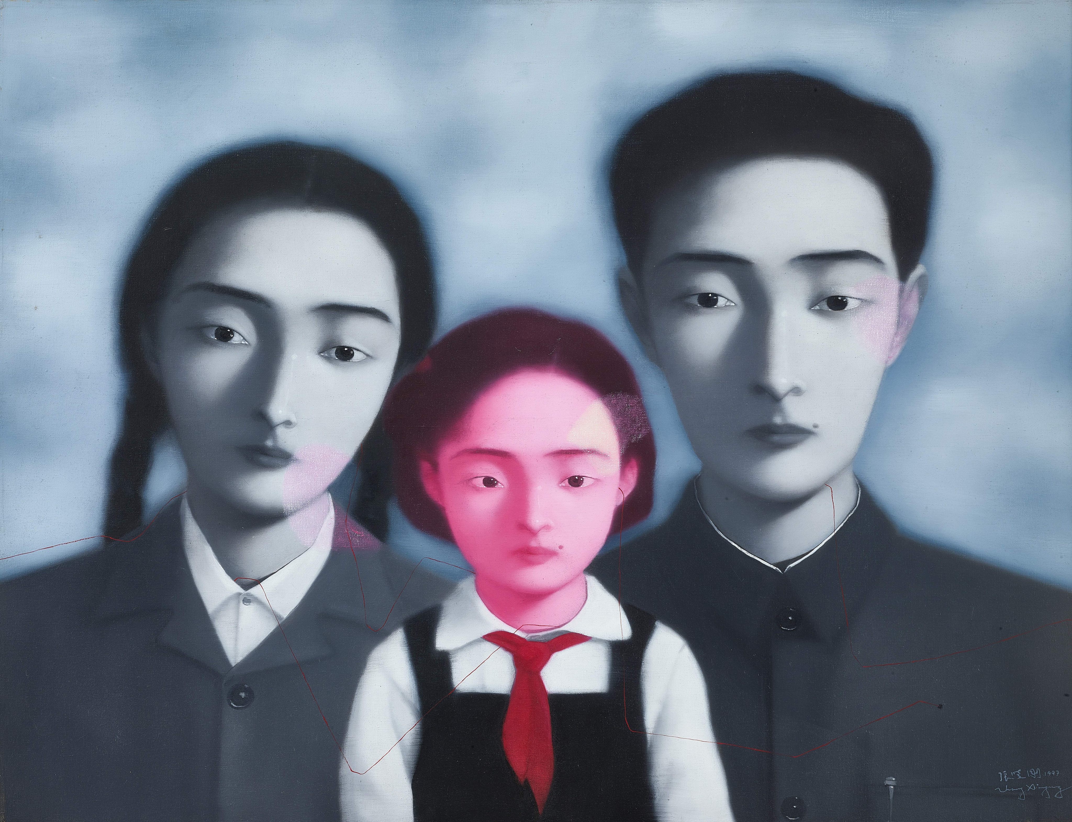 Zhang Xiaogang’s Bloodline - The Big Family No.1 1997, sold by Sotheby’s Hong Kong in 2021. Photo: Sotheby’s