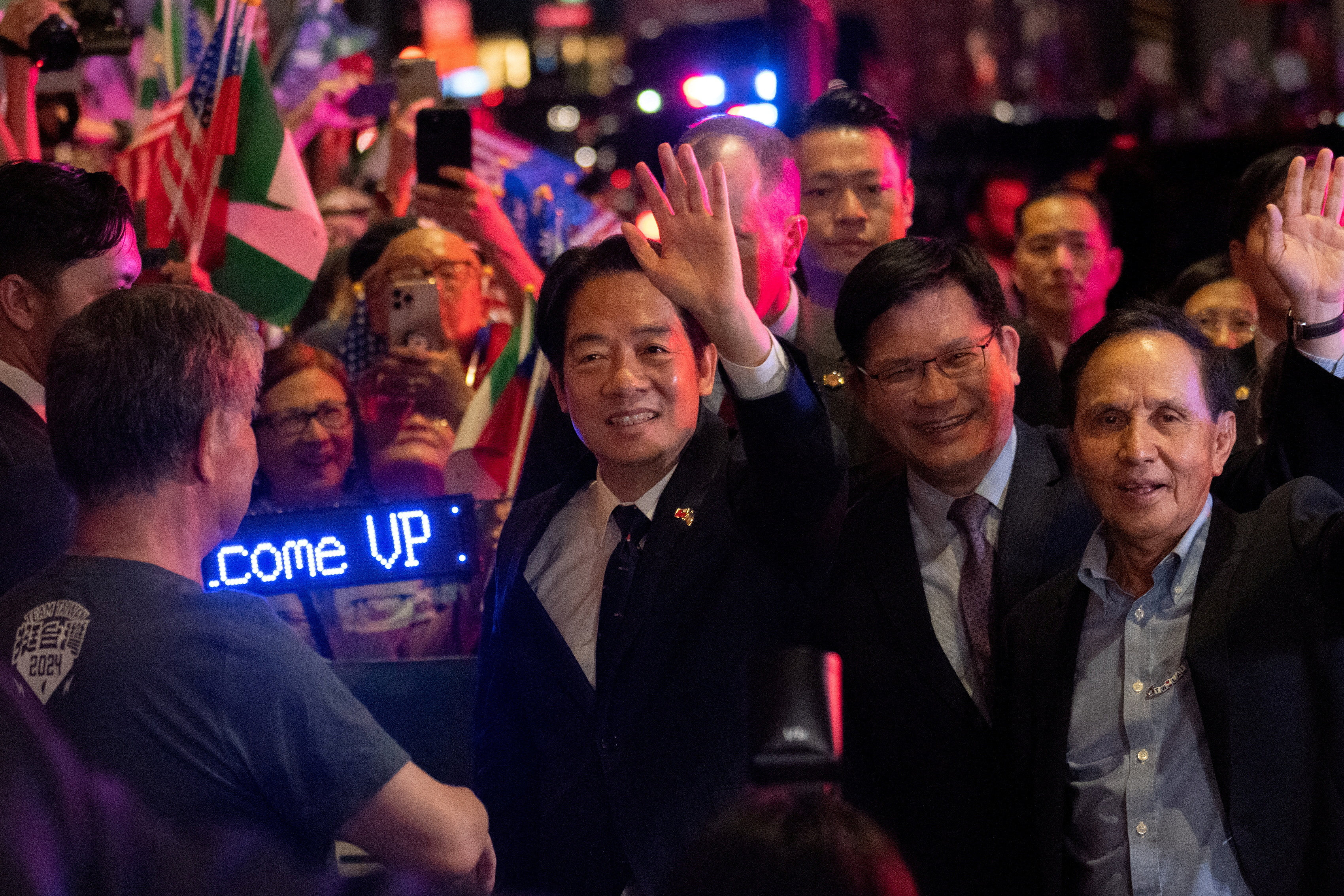 Taiwanese presidential hopeful and current vice-president William Lai in New York during a stopover on his way to Paraguay. Photo: Reuters