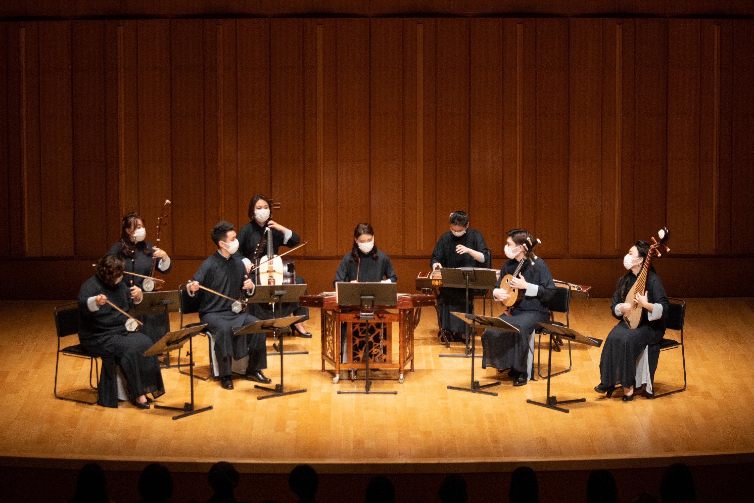 An ensemble of players from the Hong Kong China Orchestra was the first performing arts group from Hong Kong to tour overseas as the Covid-19 pandemic neared its end, when they went to Osaka and Tokyo in December 2022. Photo: courtesy of Hong Kong Chinese Orchestra