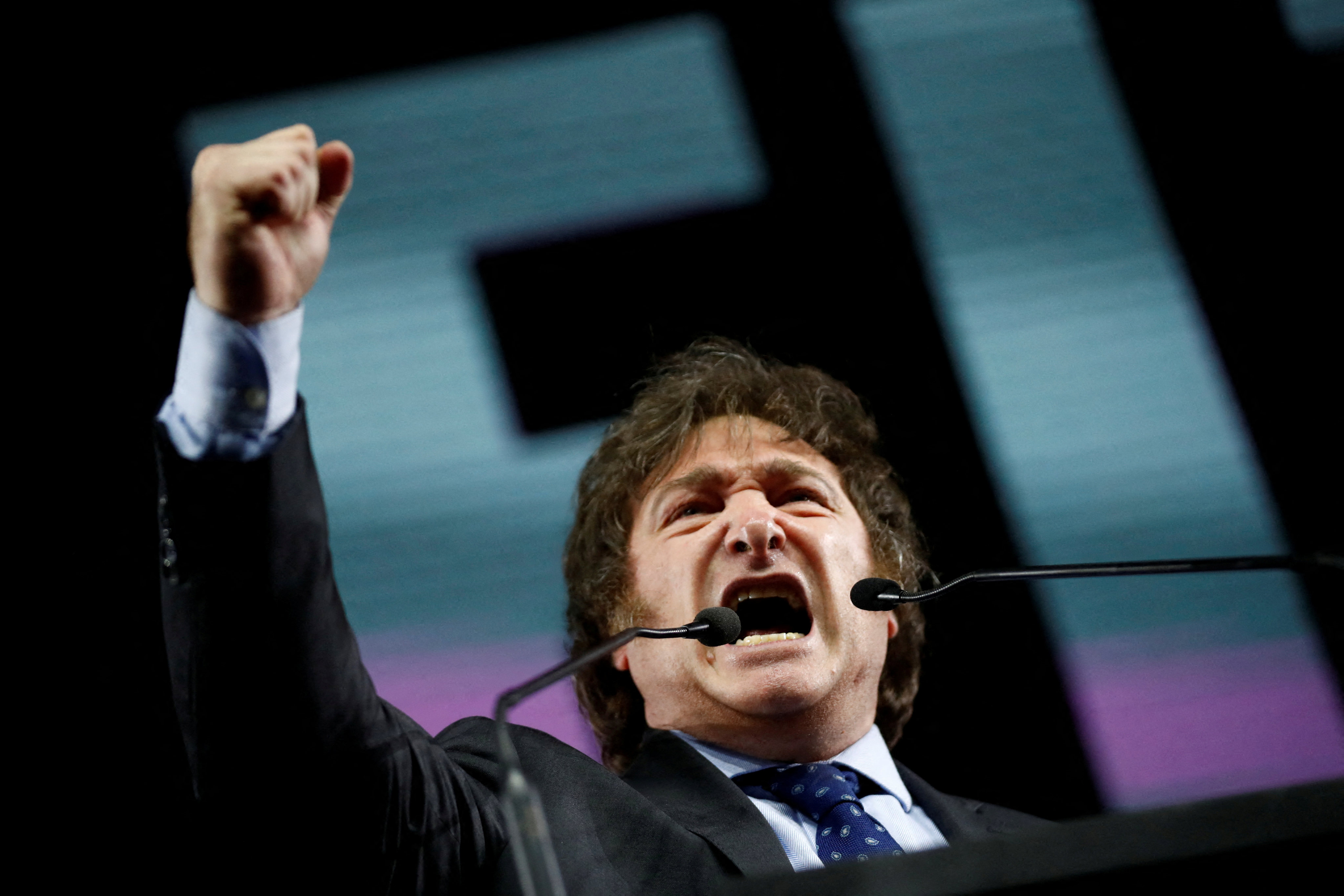 Javier Milei scored a surprising victory in Argentina’s presidential primaries. Photo: Reuters