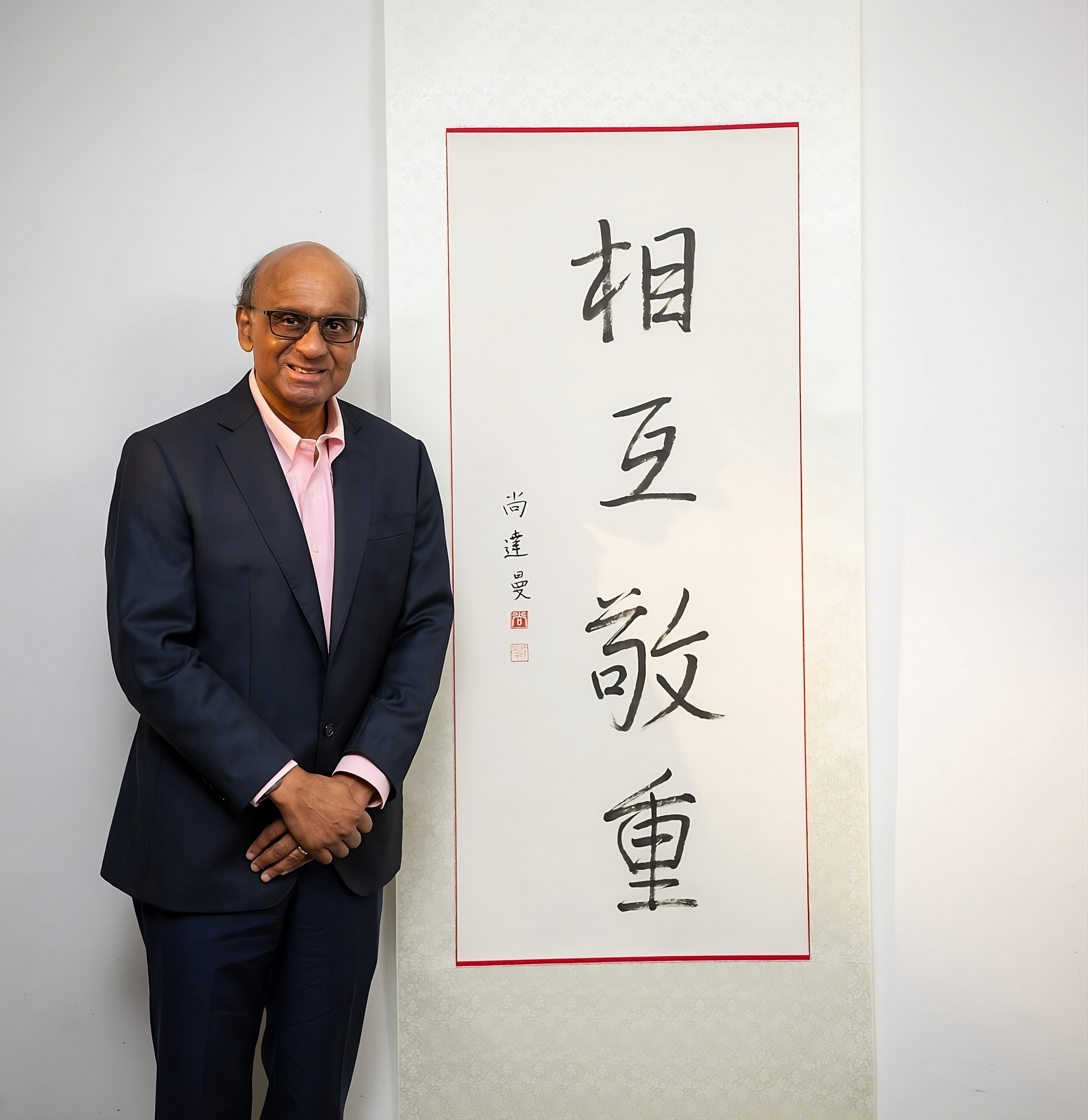Tharman Shanmugaratnam poses for a photograph after his exclusive interview with the Post ahead of Singapore’s September 1 election. Photo: Cuble Agency/Handout