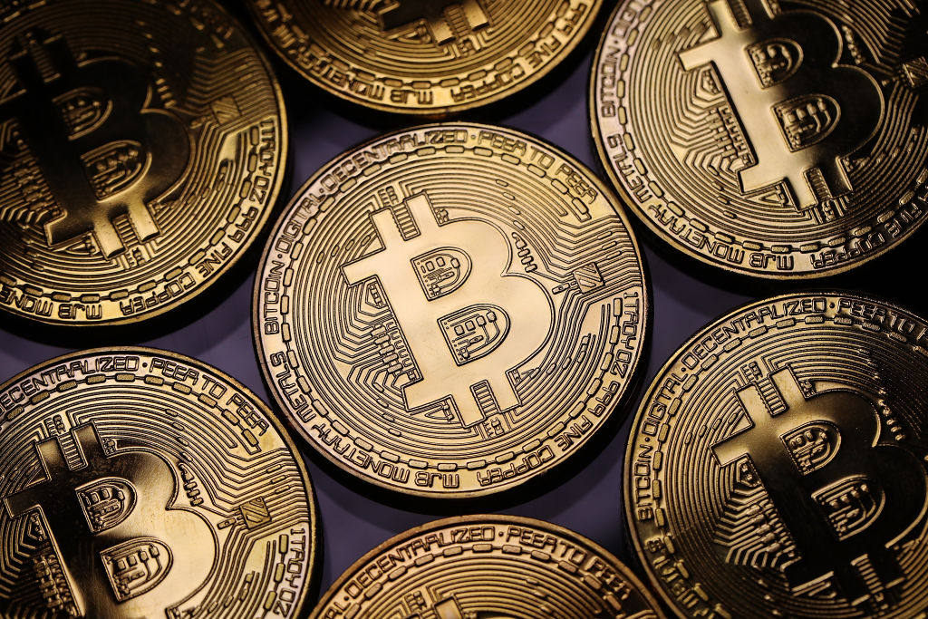 A visual representation of the digital cryptocurrency Bitcoin. Photo: Getty Images/TNS