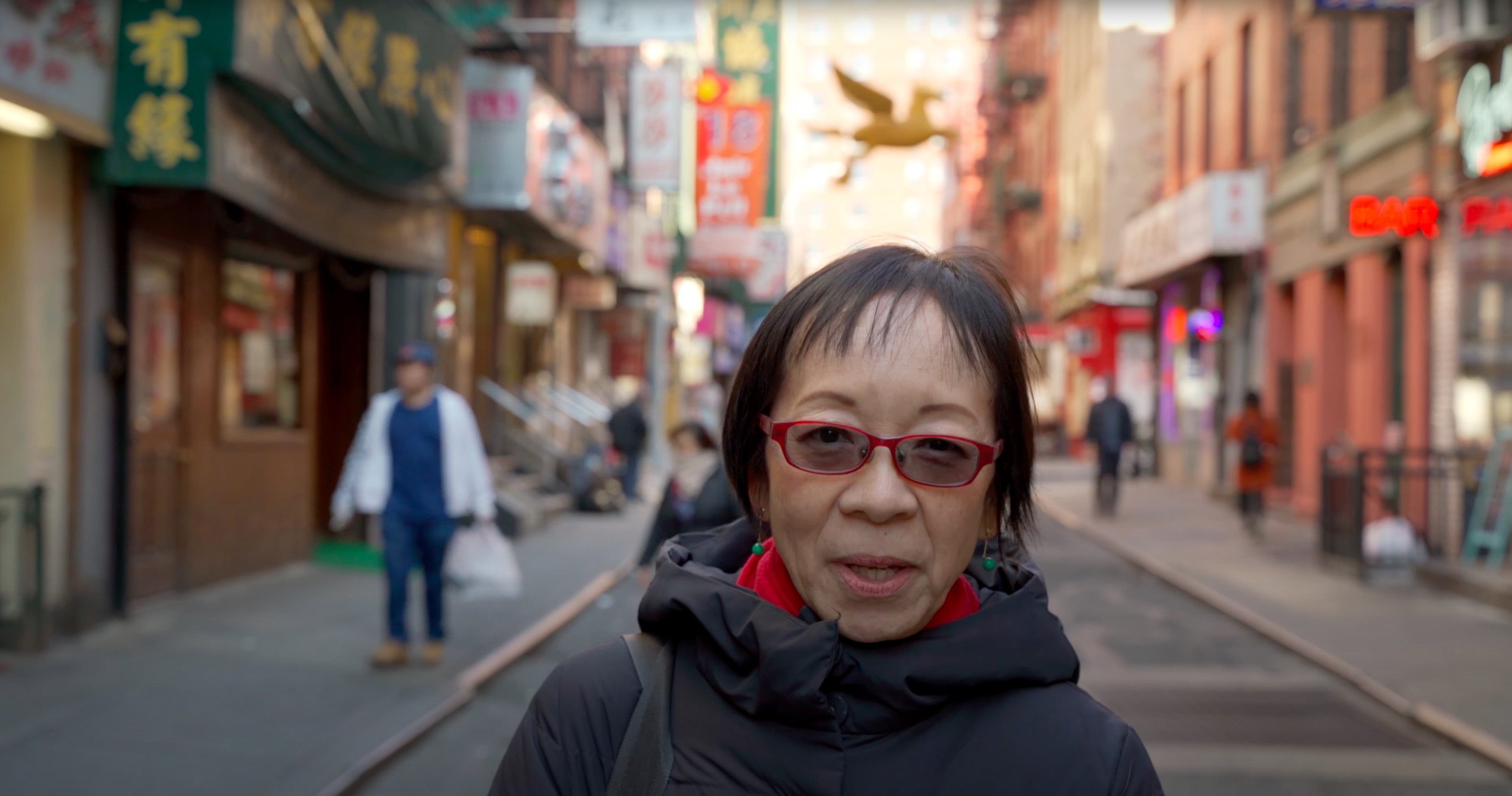A video still from Coronavirus: Chinatown Stories, featuring award-winning cookbook author turned activist Grace Young. The series documents the stories of New York’s Chinatown communities. Photo: YouTube / @Grace Young