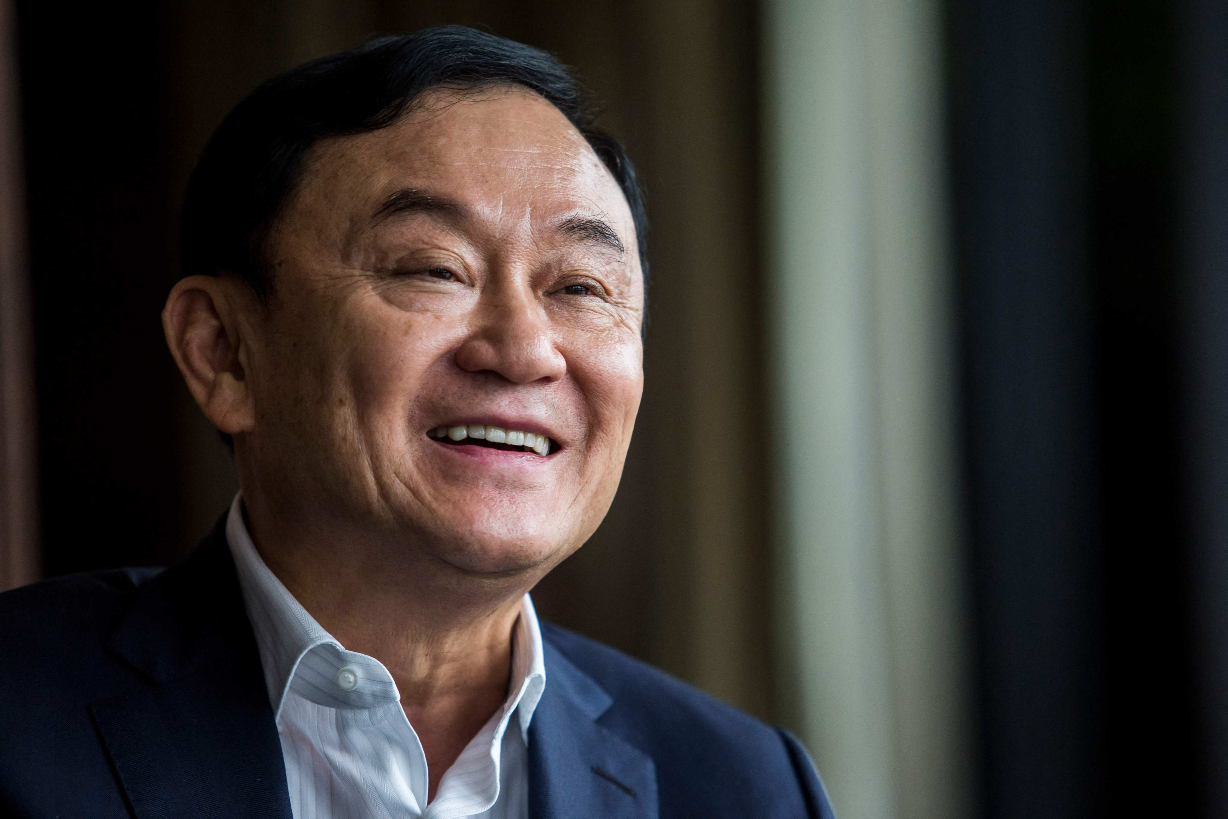 Exiled former Thai prime minister Thaksin Shinawatra in 2019. Photo: AFP