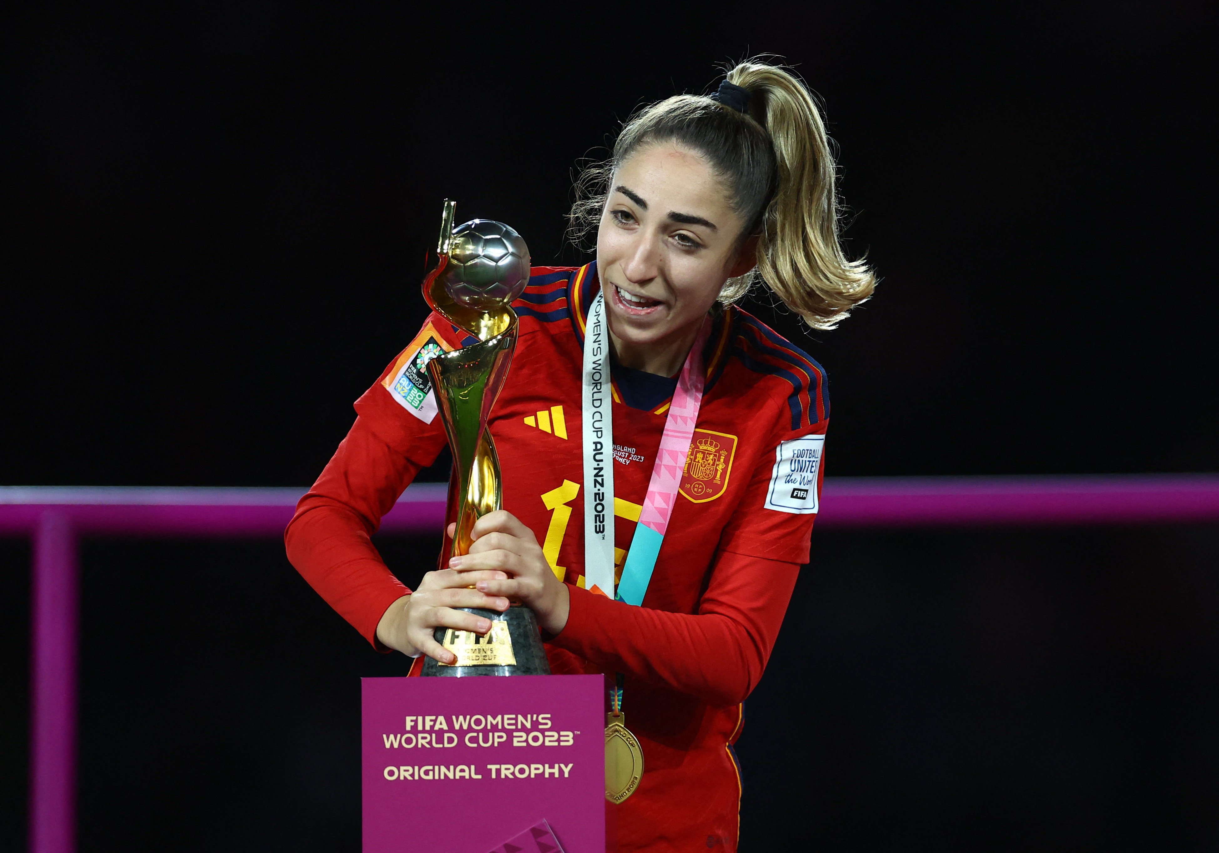 Spain’s Olga Carmona became the first player to score in a World Cup semi-final and final since 2015. Photo: Reuters